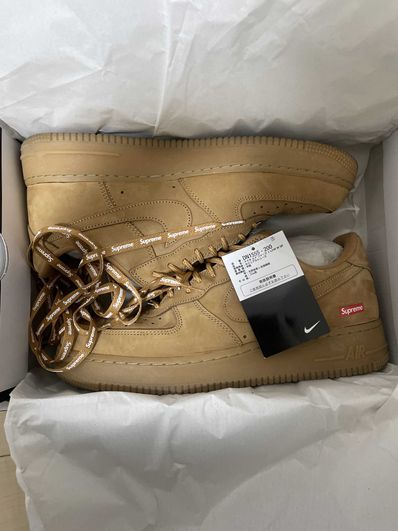 Supreme × Nike Air Force 1 Low "Flax/Wheat"