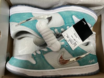 APRIL SKATEBOARDS × Nike SB Dunk Low Pro QS "White and Multi-Color"