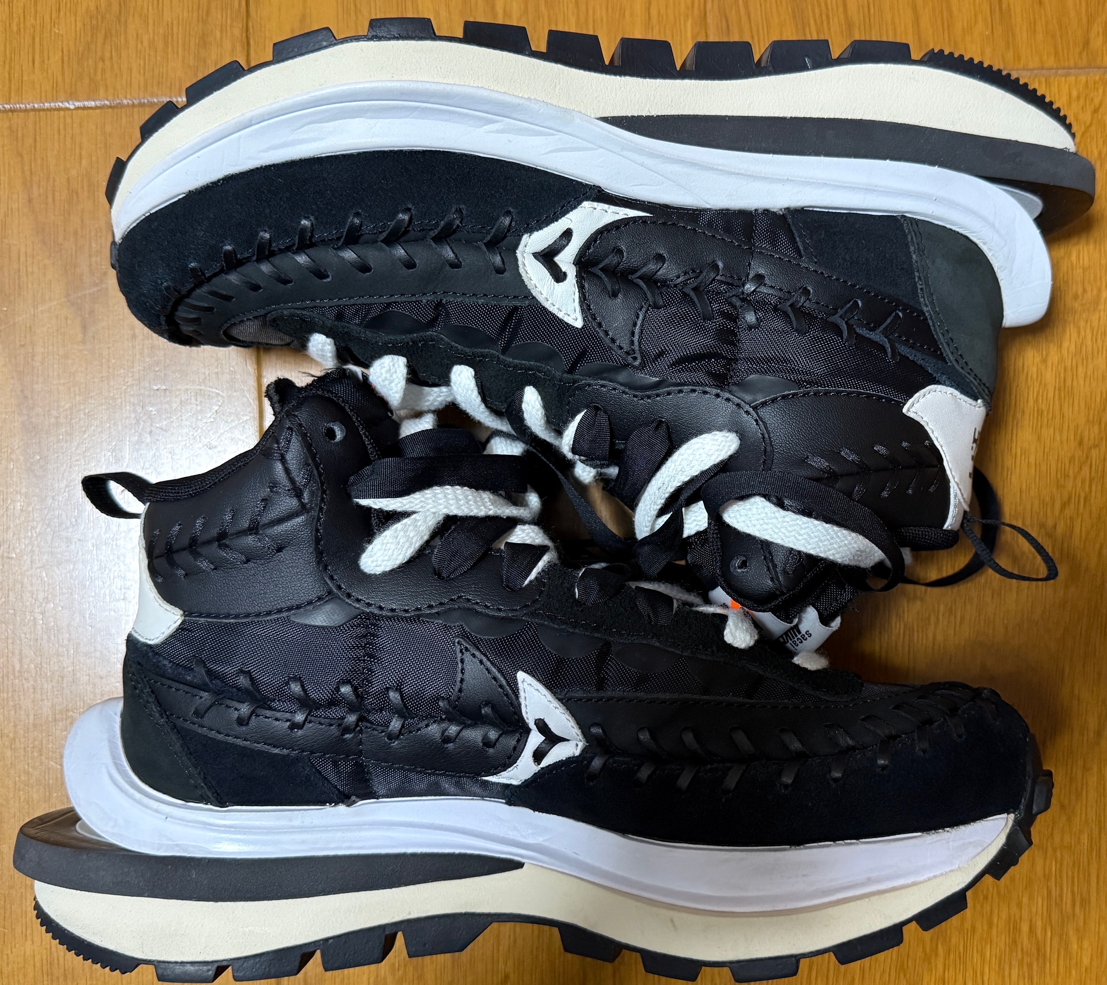 Jean-Paul Gaultier × sacai × Nike Vapor Waffle "Black/Black-White"