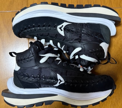 Jean-Paul Gaultier × sacai × Nike Vapor Waffle "Black/Black-White"