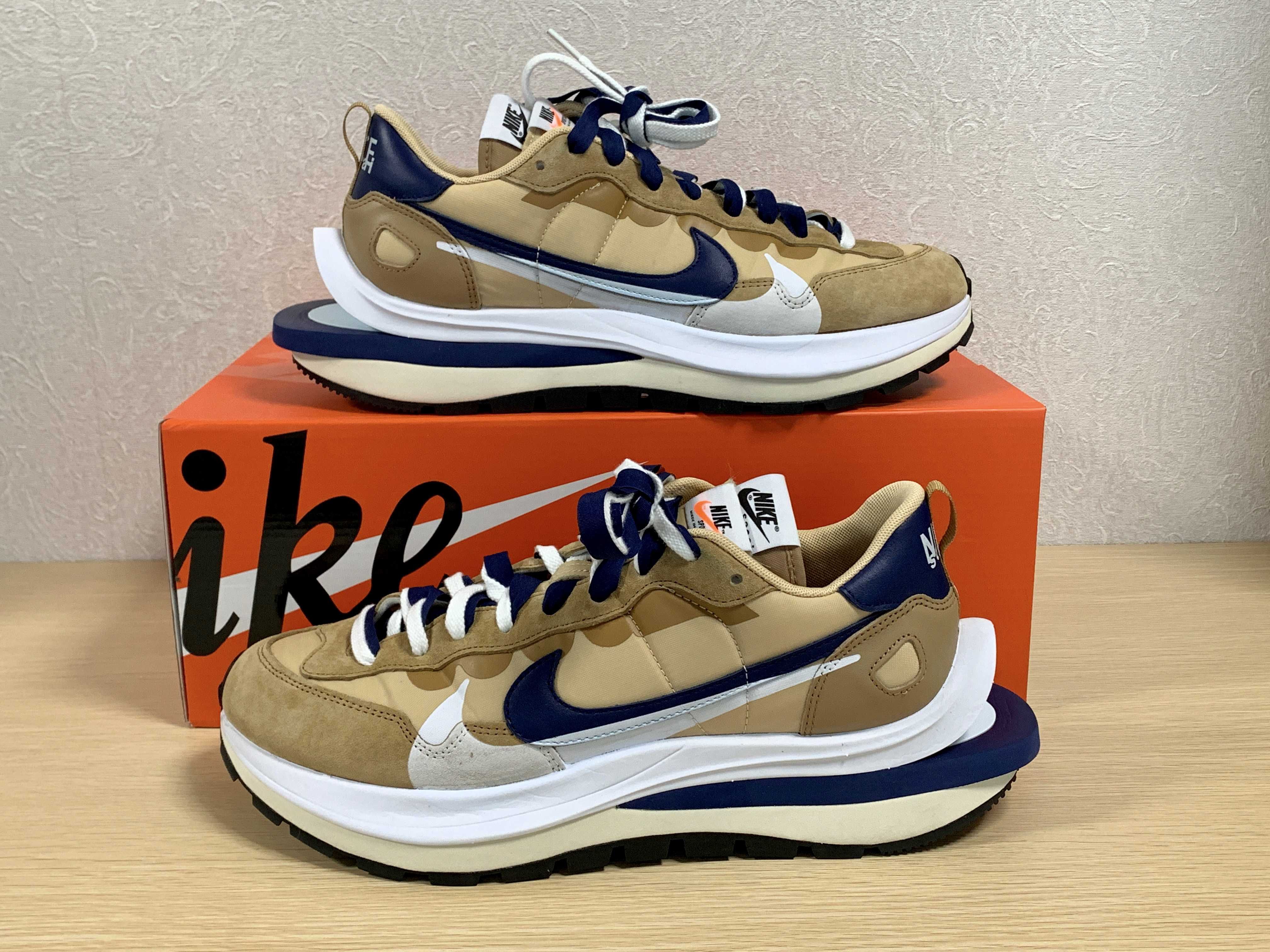 Sacai × Nike Vapor Waffle "Sesame And Blue Void"