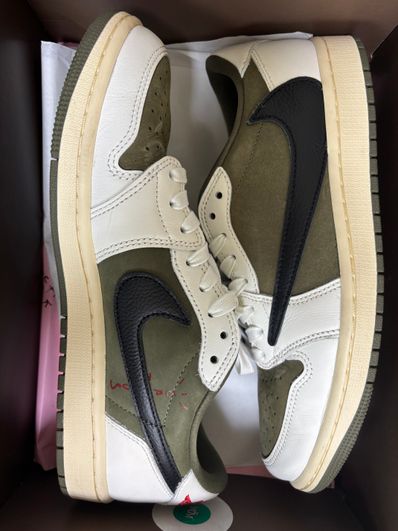 Travis Scott × Nike Air Jordan 1 Low OG SP "Reverse Olive"