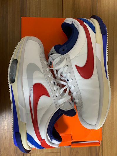 sacai × Nike Zoom Cortez "White and University Red"