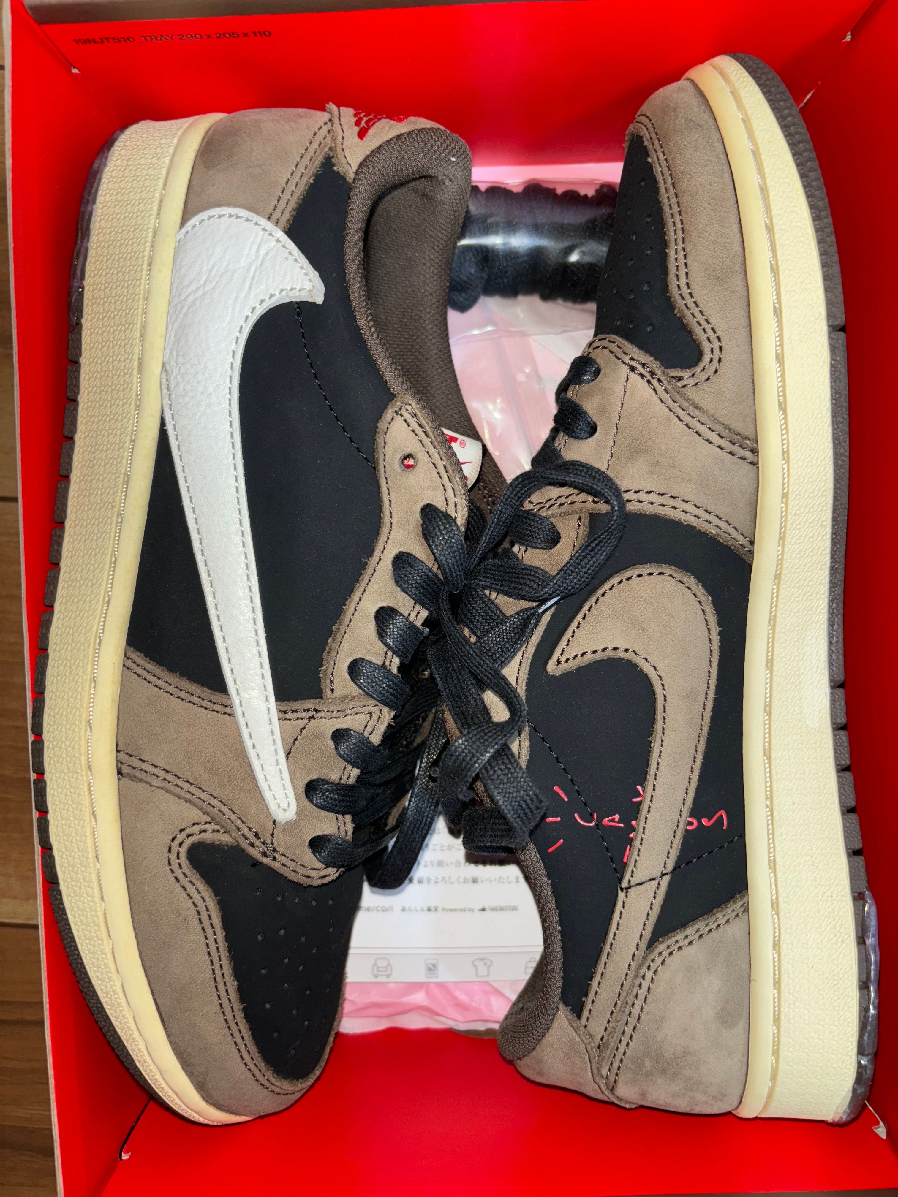 Travis Scott × Nike Air Jordan 1 Low OG SP-T  "Black/Dark Mocha"