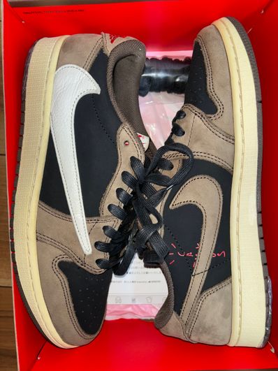 Travis Scott × Nike Air Jordan 1 Low OG SP-T "Black/Dark Mocha"