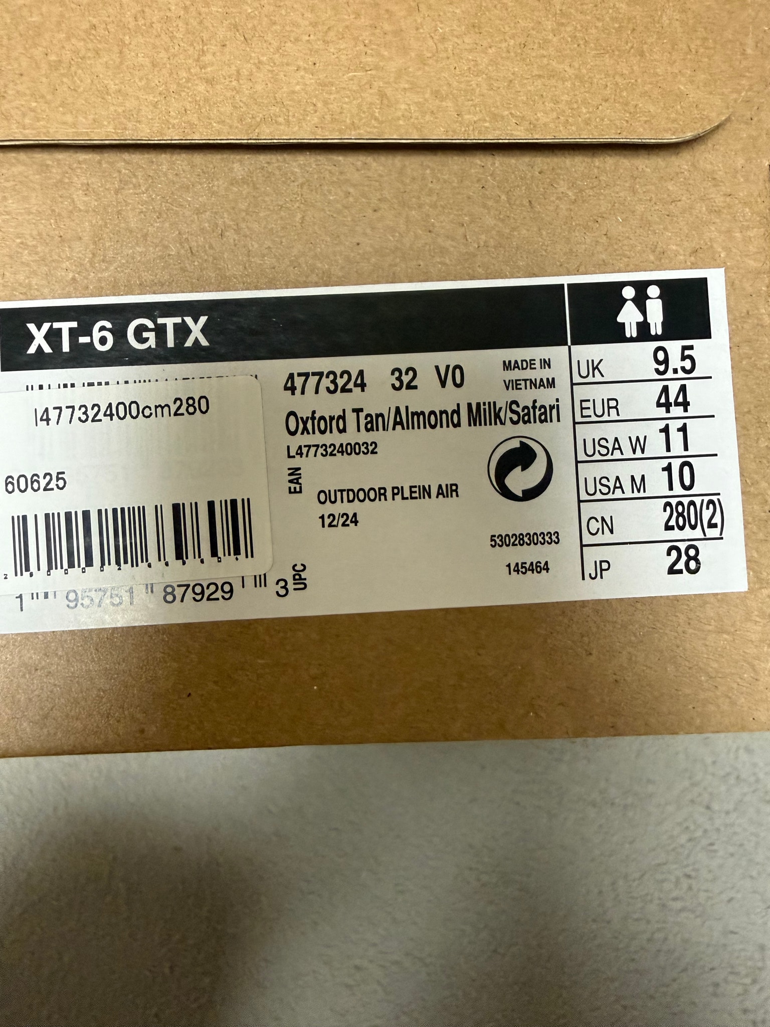 Salomon XT-6 GORE-TEX "Oxford Tan/Almond Milk/Safari"