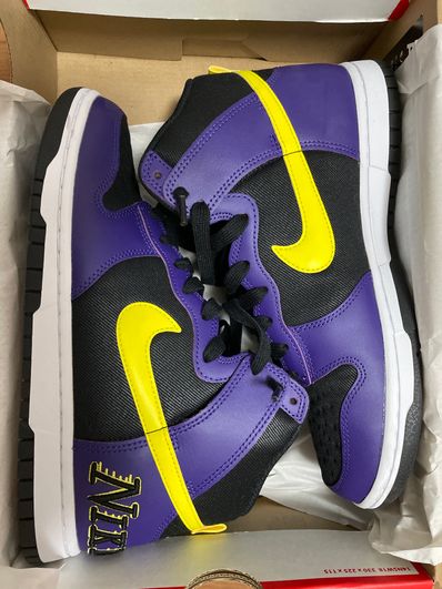 Nike Dunk High EMB "Lakers"