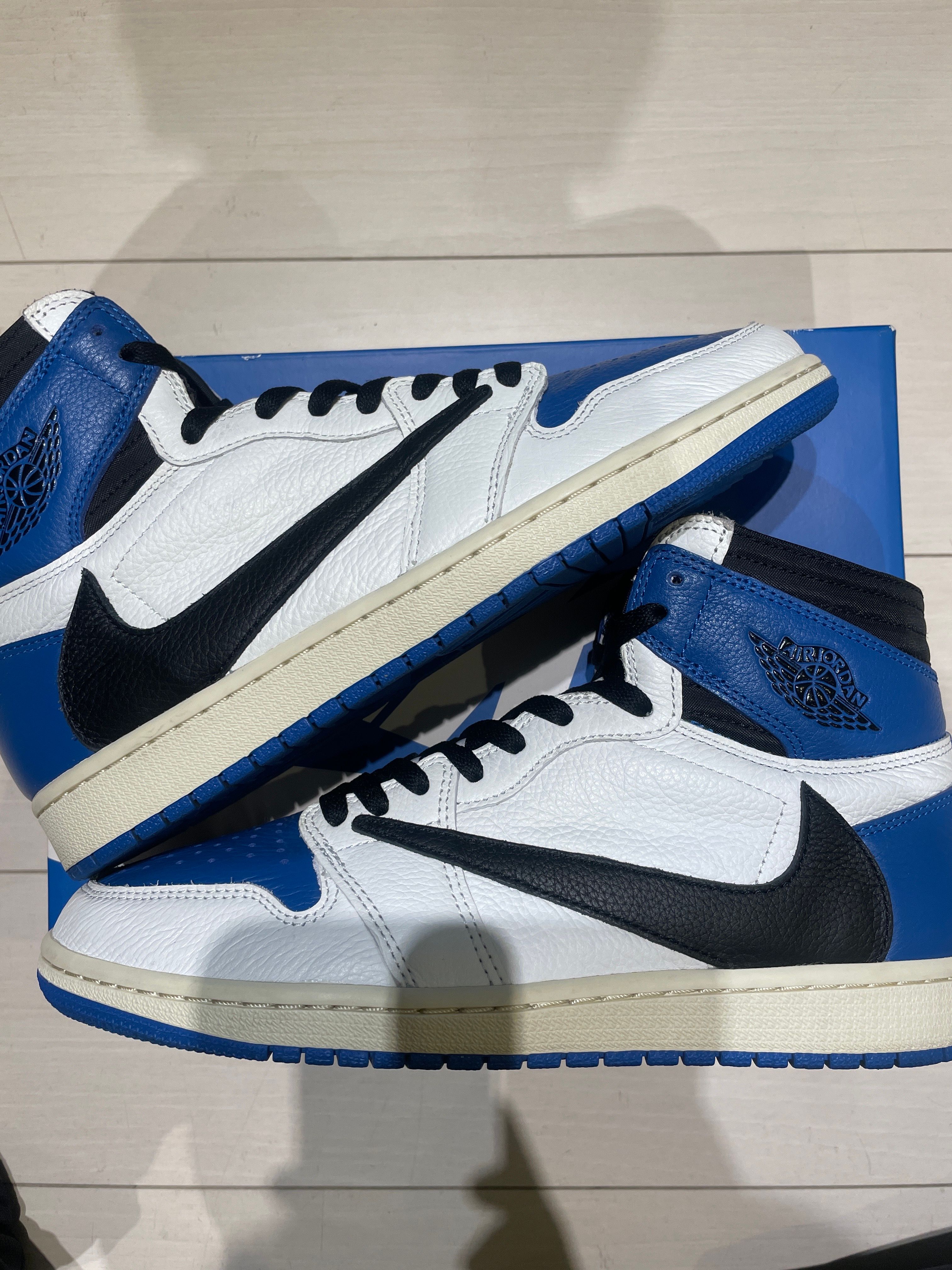 Travis Scott × fragment design × Nike Air Jordan 1 Retro High OG SP "Military Blue"