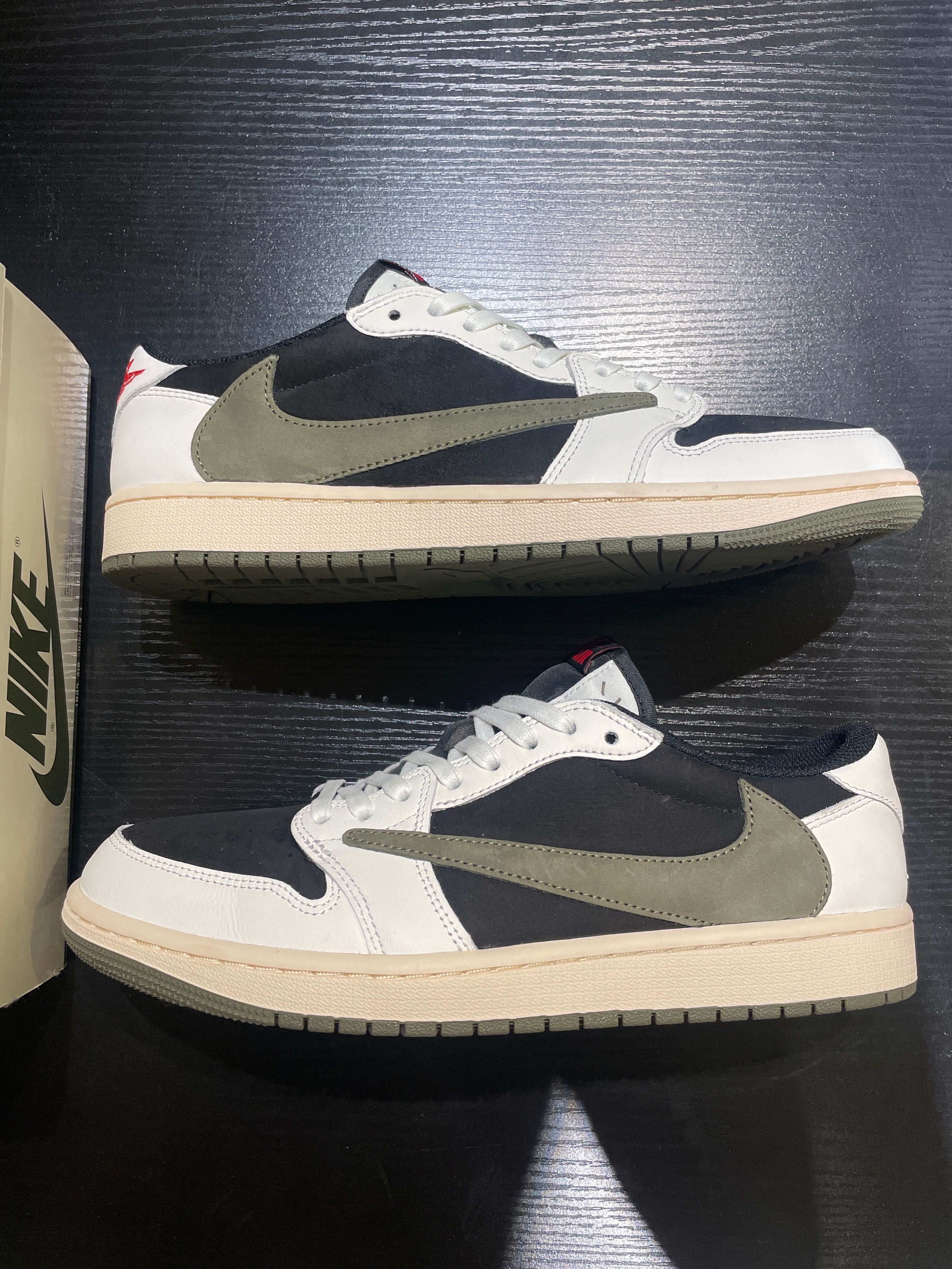 Travis Scott × Nike Women's Air Jordan 1 Low OG "Medium Olive"