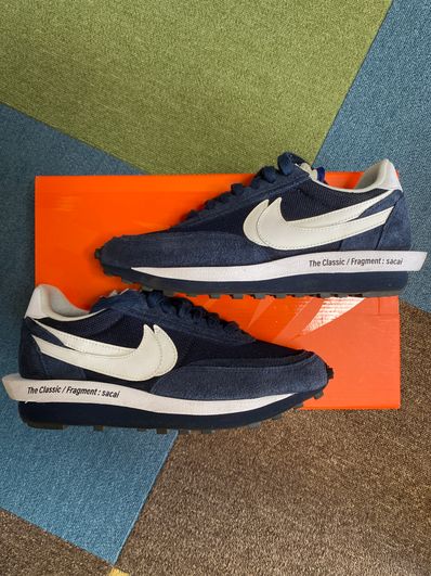Fragment × sacai × Nike LD Waffle "Blackended Blue"