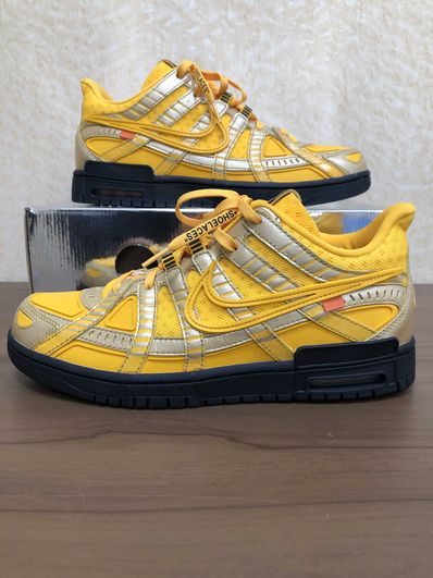 Off-White × Nike Air Rubber Dunk "University Gold"