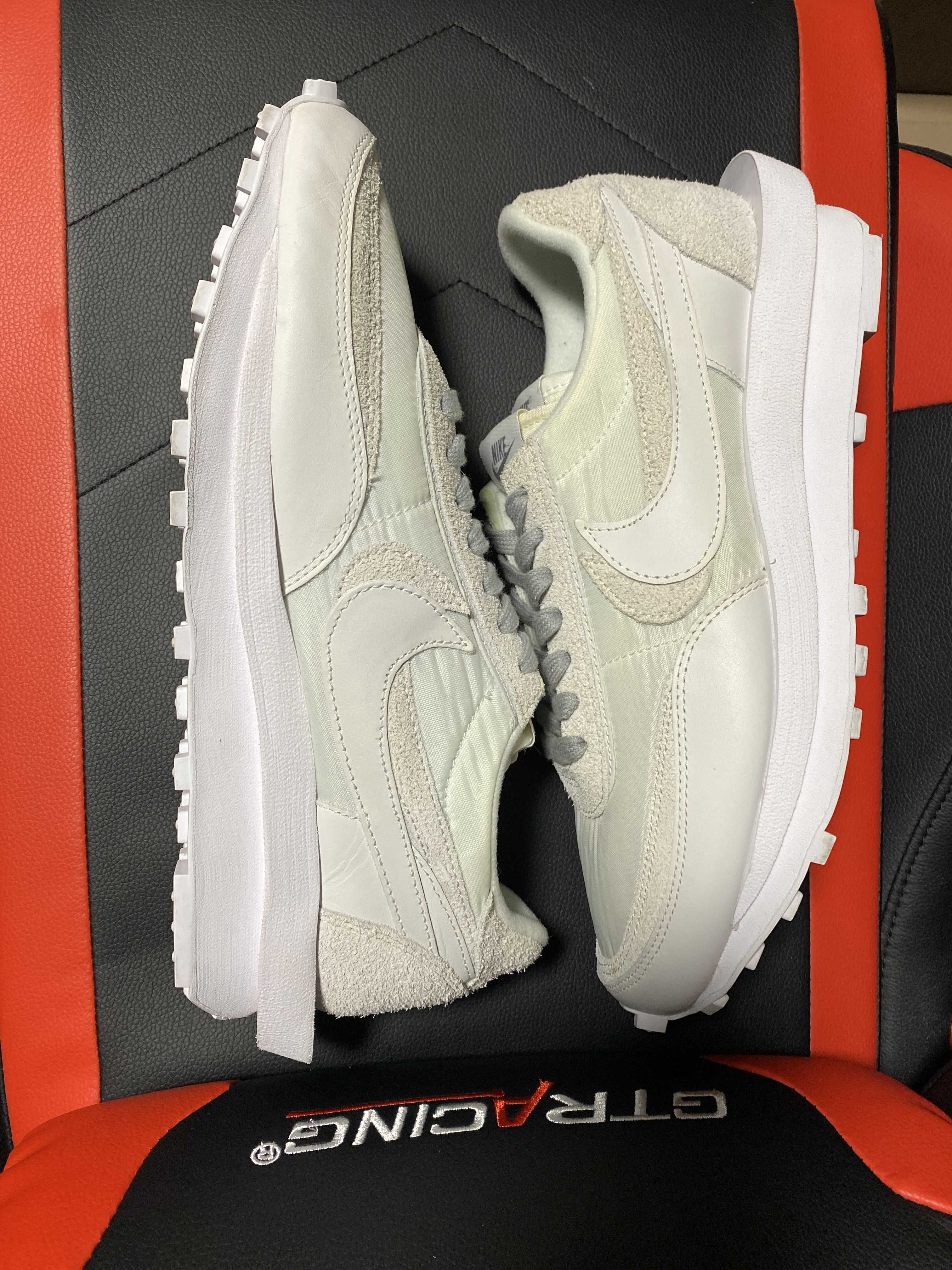 sacai × Nike LDV Waffle "Triple White"