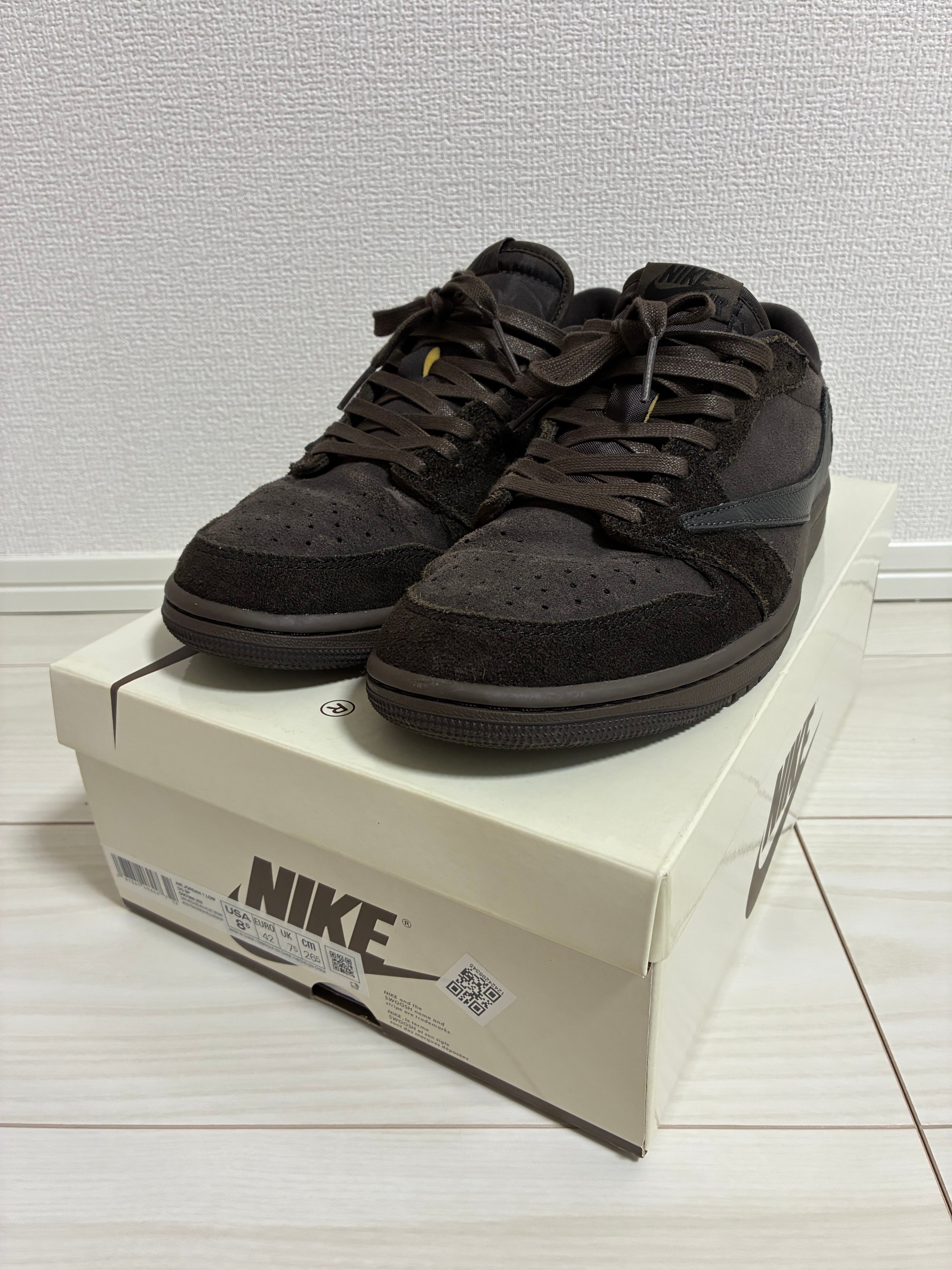 Travis Scott × Nike Air Jordan 1 Low OG SP "Velvet Brown and Dark Mocha"