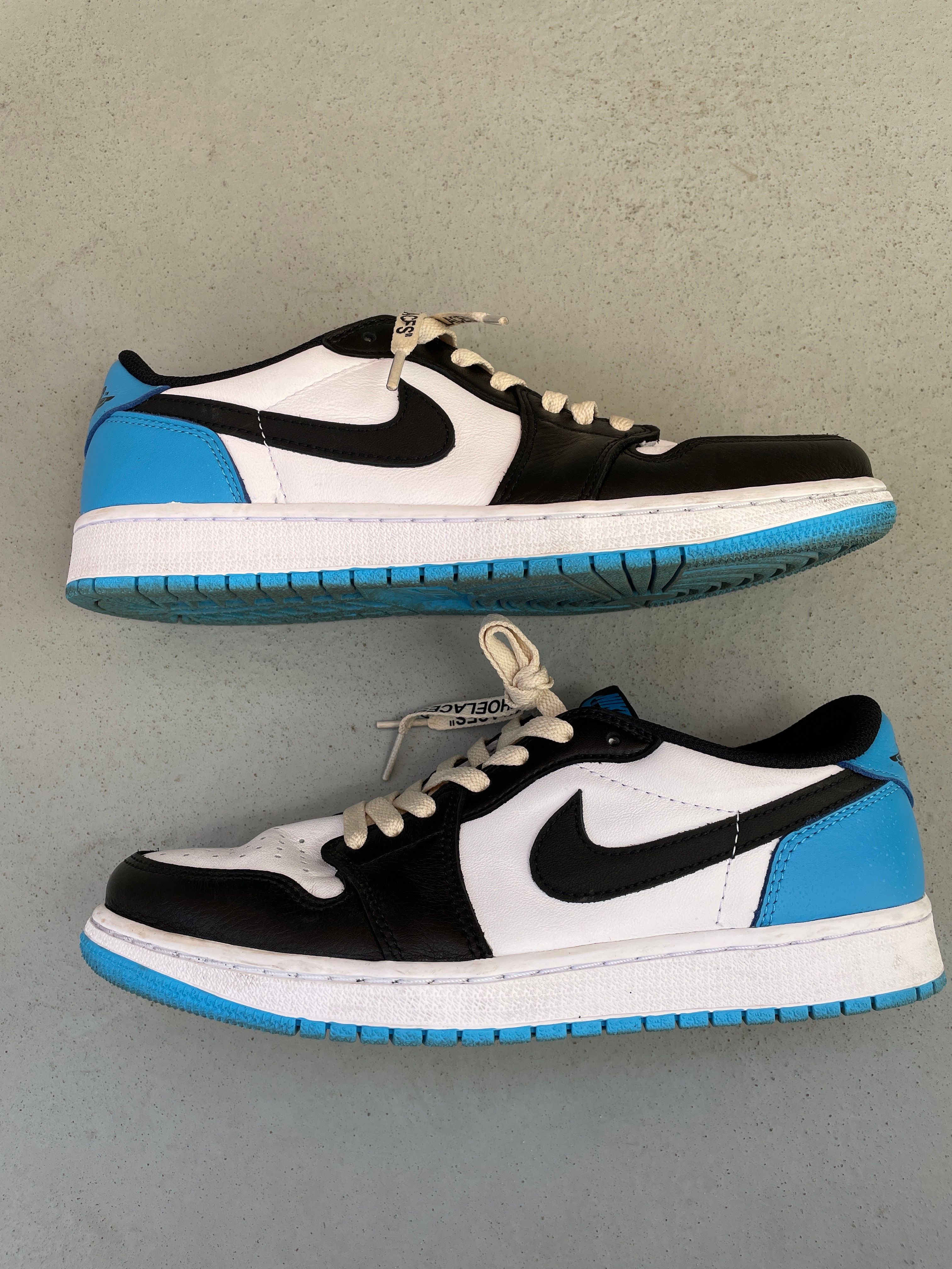 Nike Air Jordan 1 Low OG "Black and Dark Powder Blue/UNC"