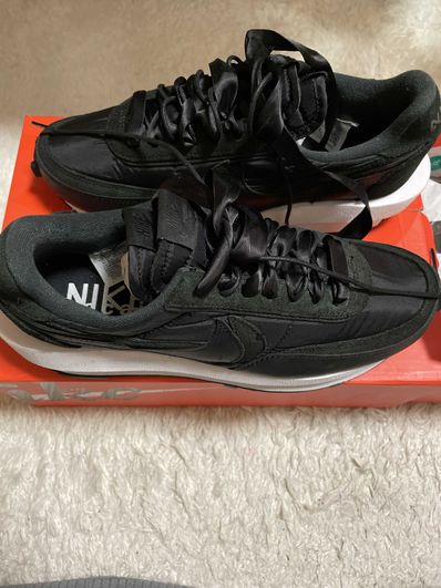 sacai × Nike LDV Waffle "Triple Black"