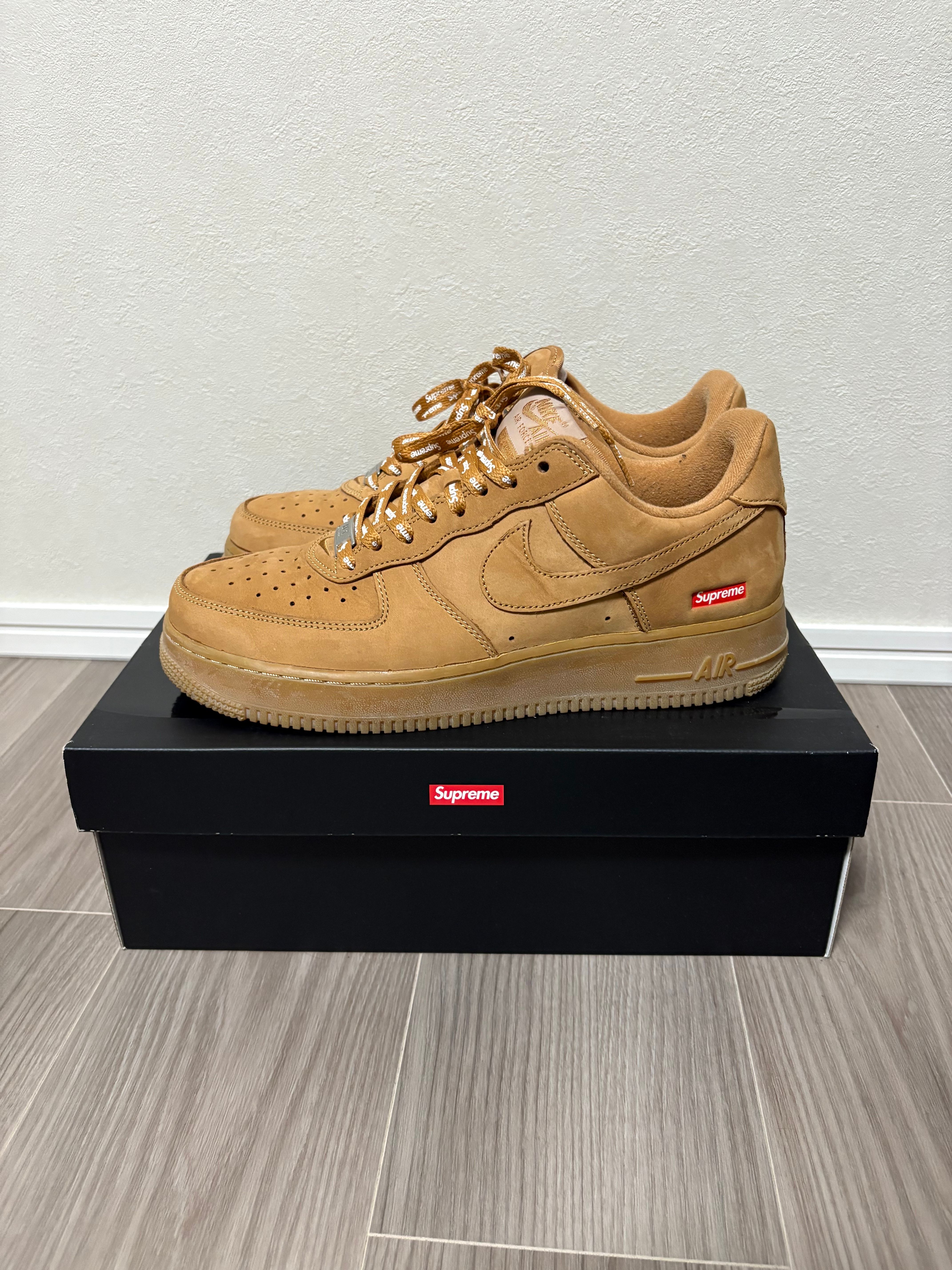 Supreme × Nike Air Force 1 Low "Flax/Wheat"