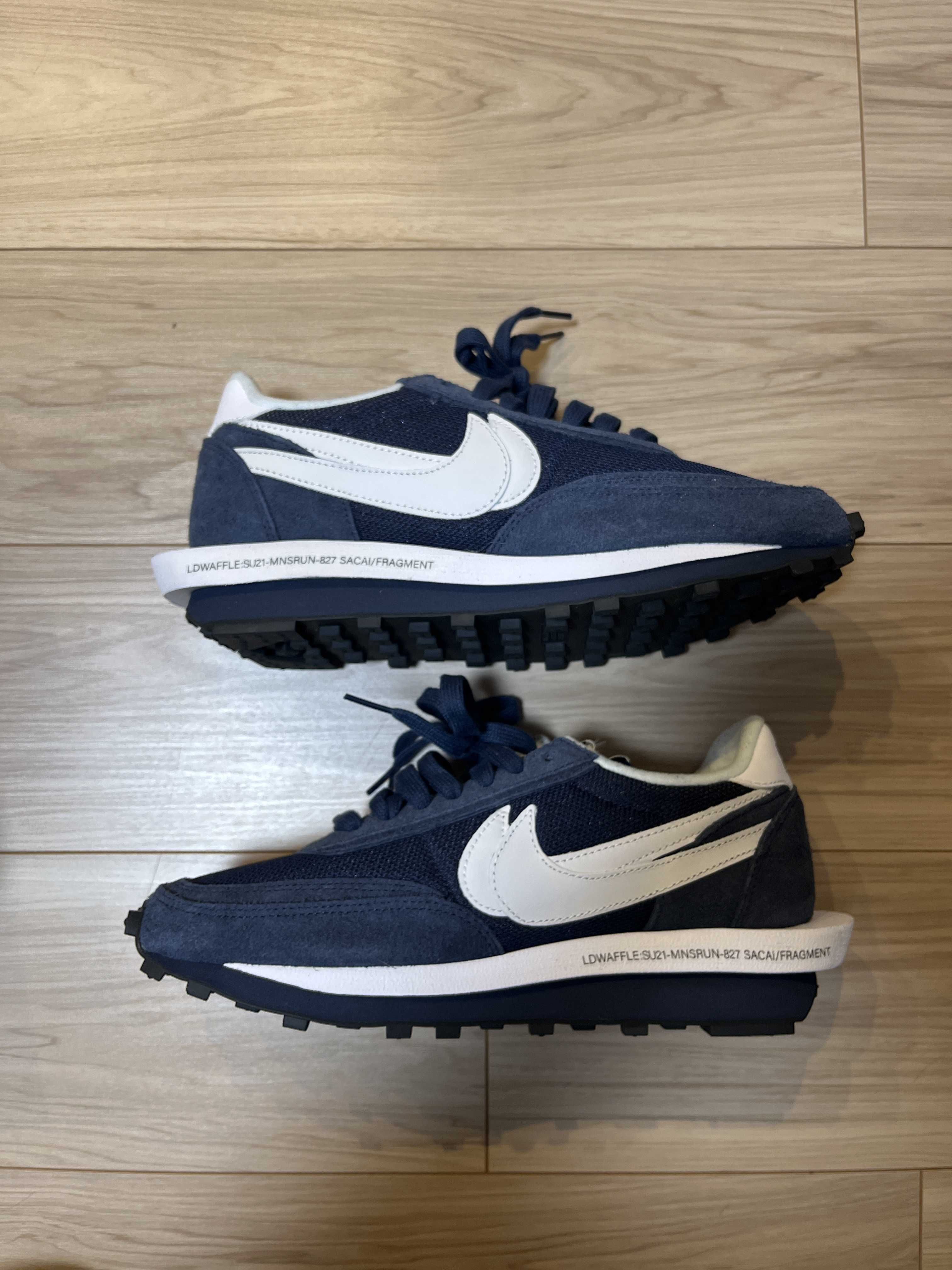 Fragment × sacai × Nike LD Waffle "Blackended Blue"