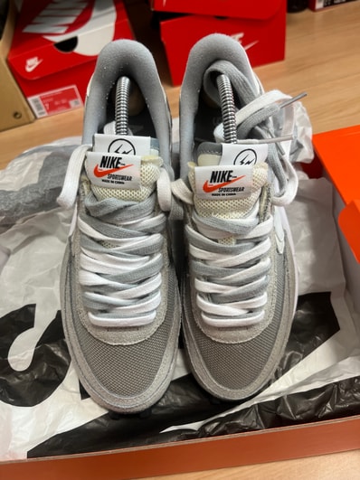fragment design × sacai × Nike LD Waffle "Light Smoke Grey"