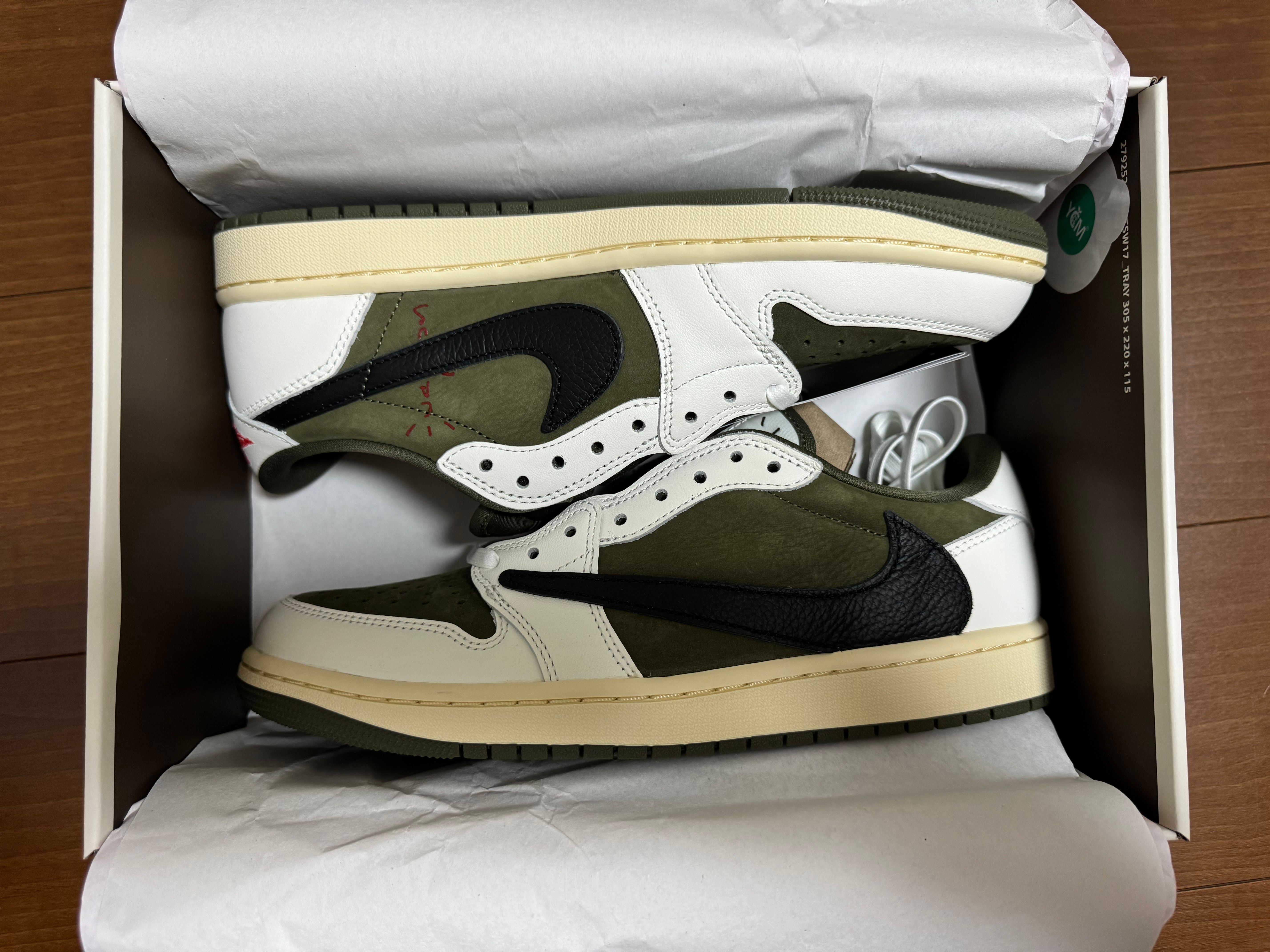 Travis Scott × Nike Air Jordan 1 Low OG SP "Reverse Olive"