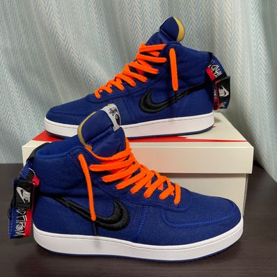 Stussy × Nike Vandal High "Deep Royal Blue"