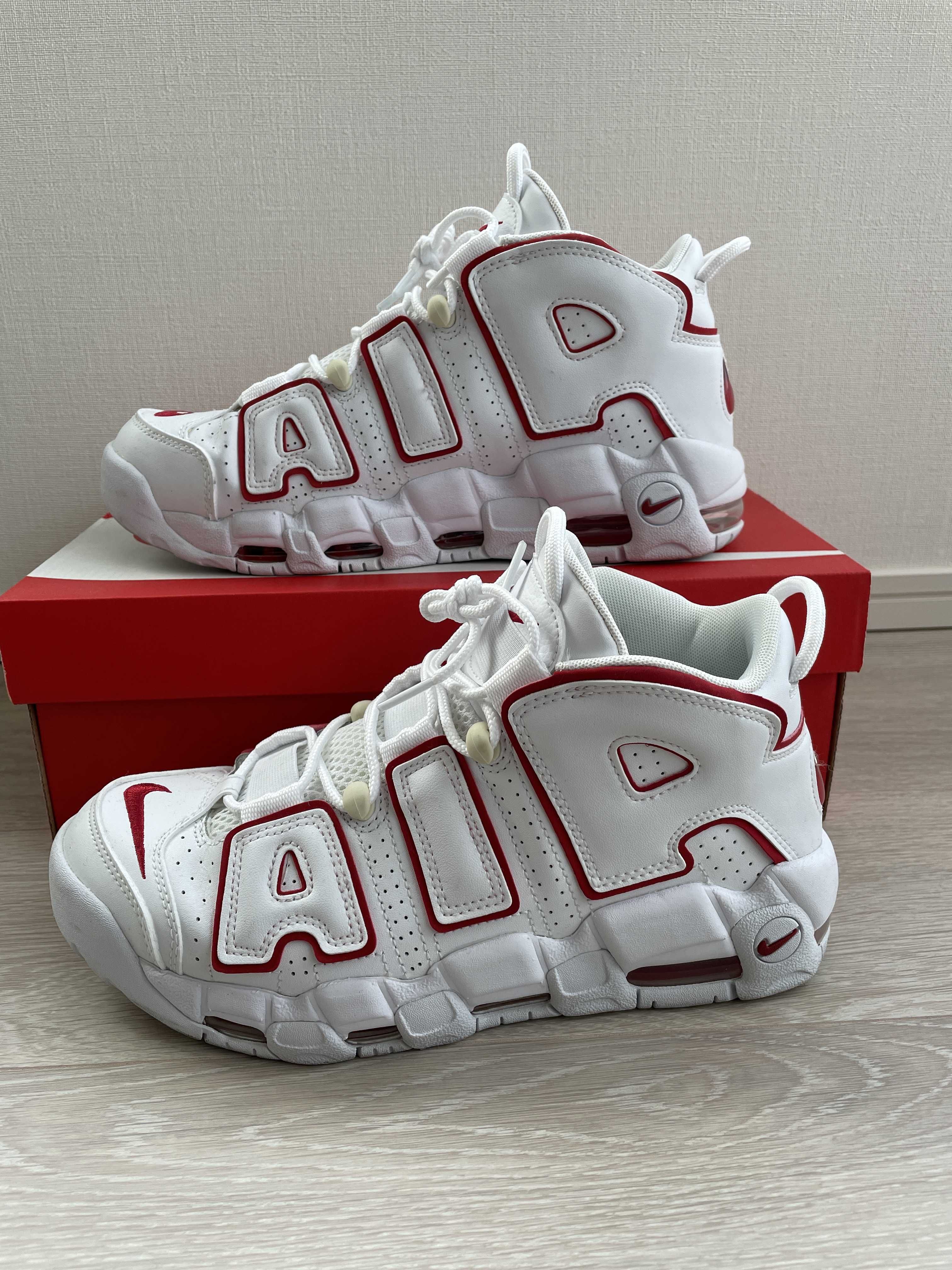 NIKE AIR MORE UPTEMPO "WHITE/VARSITY RED" (2021)