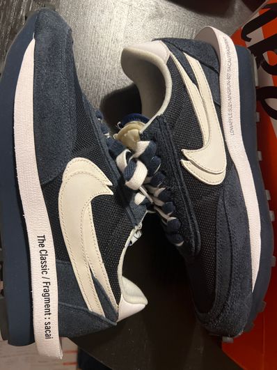 Fragment × sacai × Nike LD Waffle "Blackended Blue"