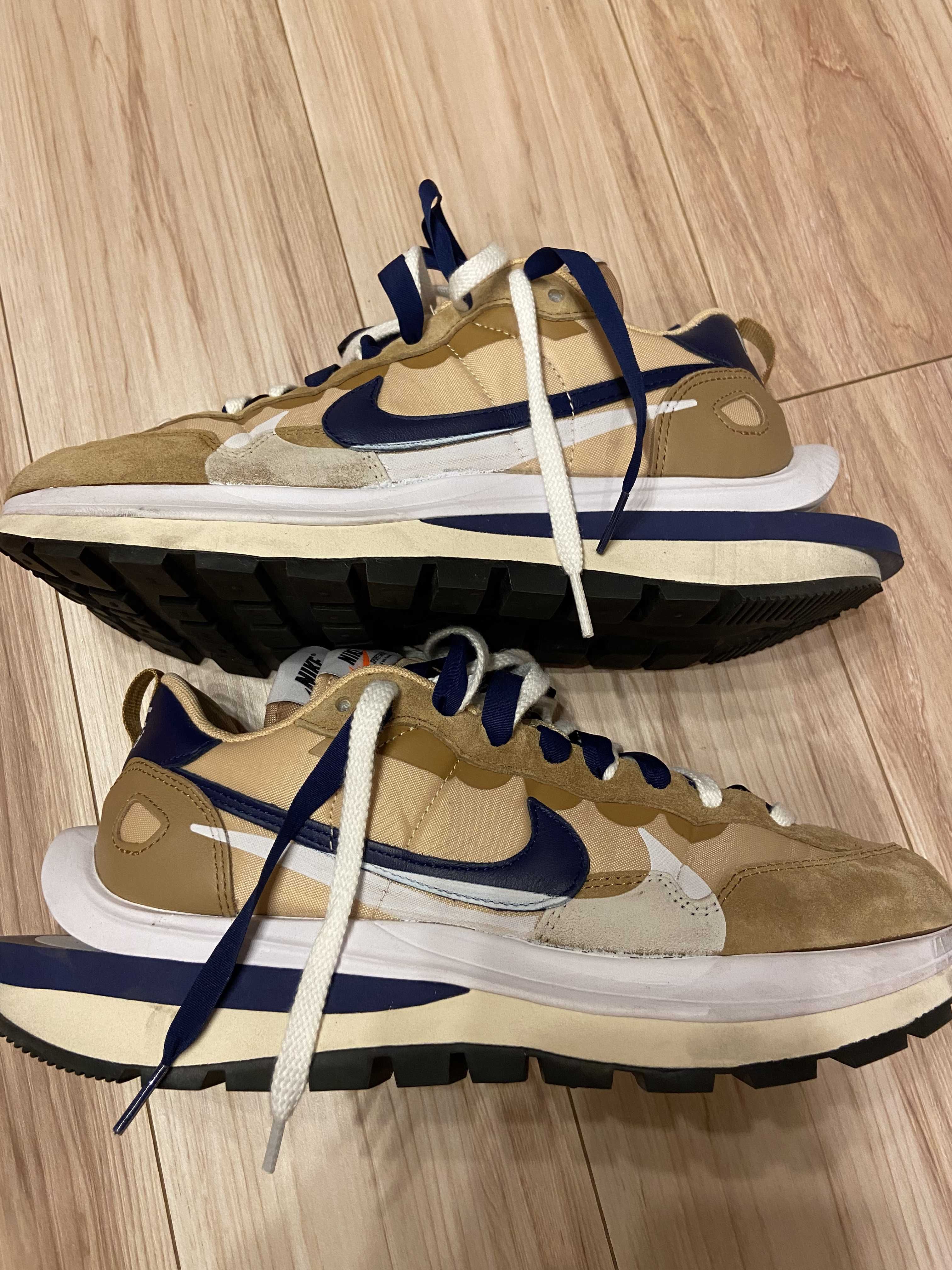 Sacai × Nike Vapor Waffle "Sesame And Blue Void"