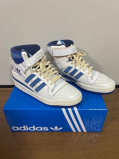 adidas Forum 84 High Blue Thread "Off White-Bright Blue/Footwear White"