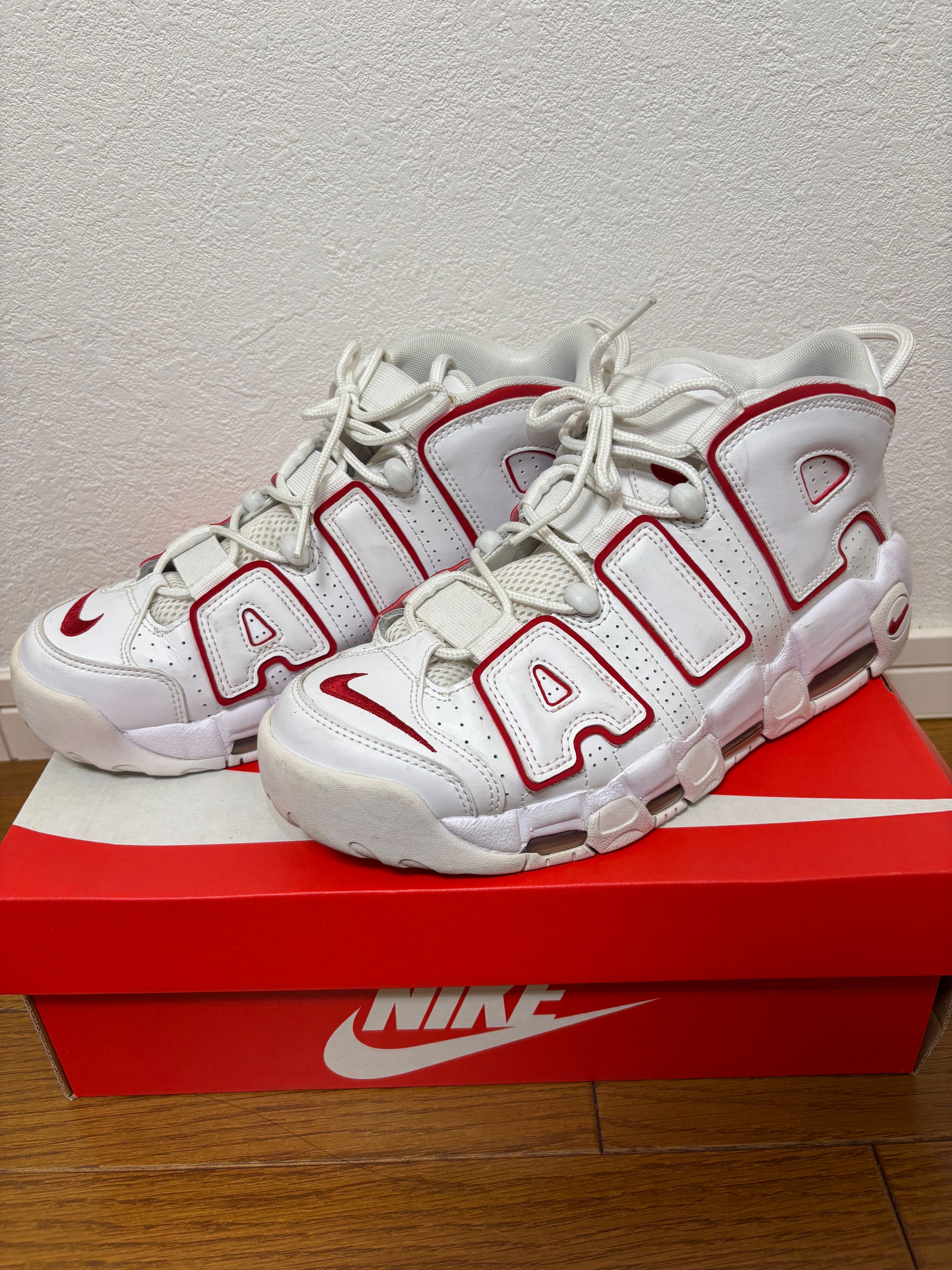 NIKE AIR MORE UPTEMPO "WHITE/VARSITY RED" (2018)