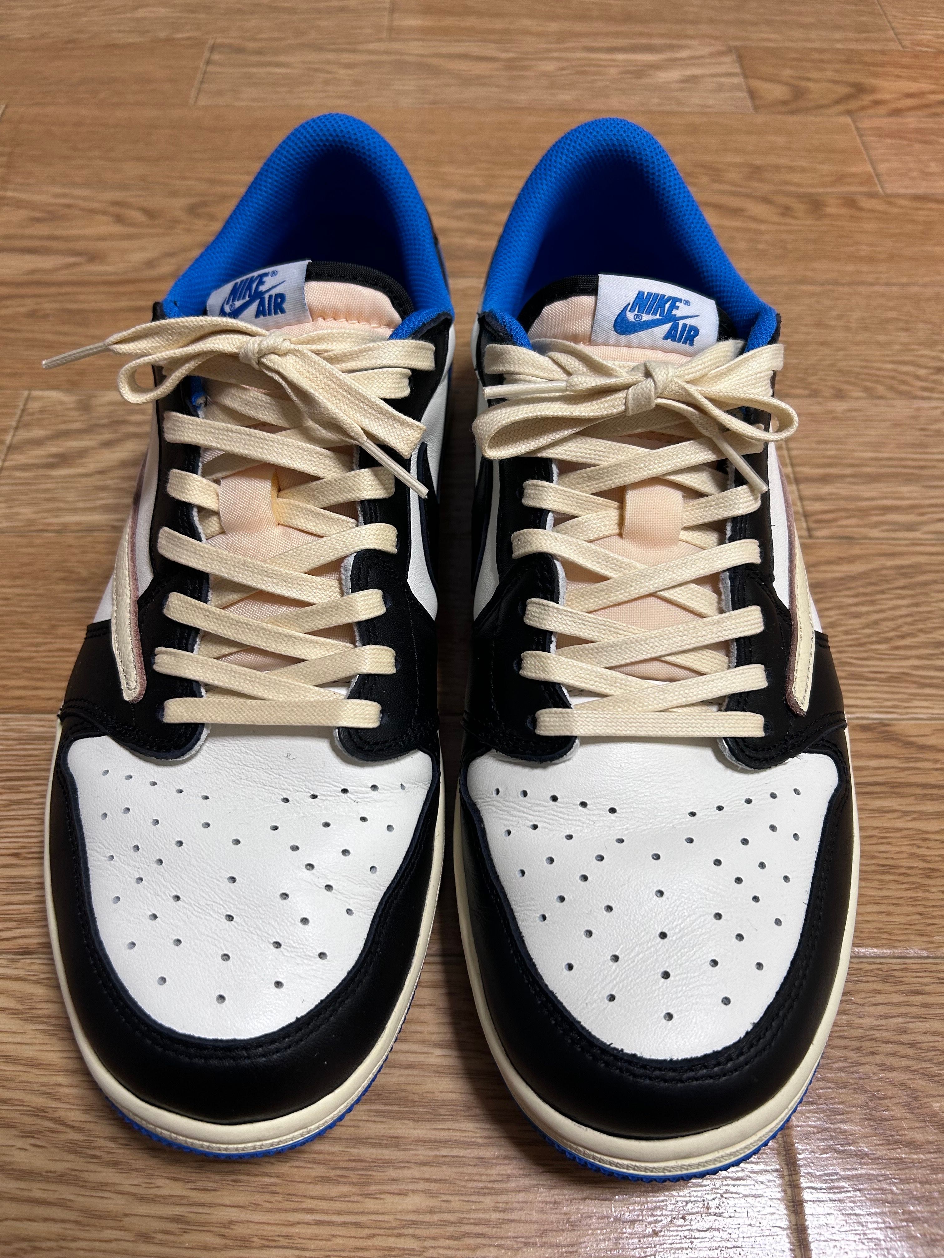 Travis Scott × fragment design × Nike Air Jordan 1 Low OG SP "Military Blue"