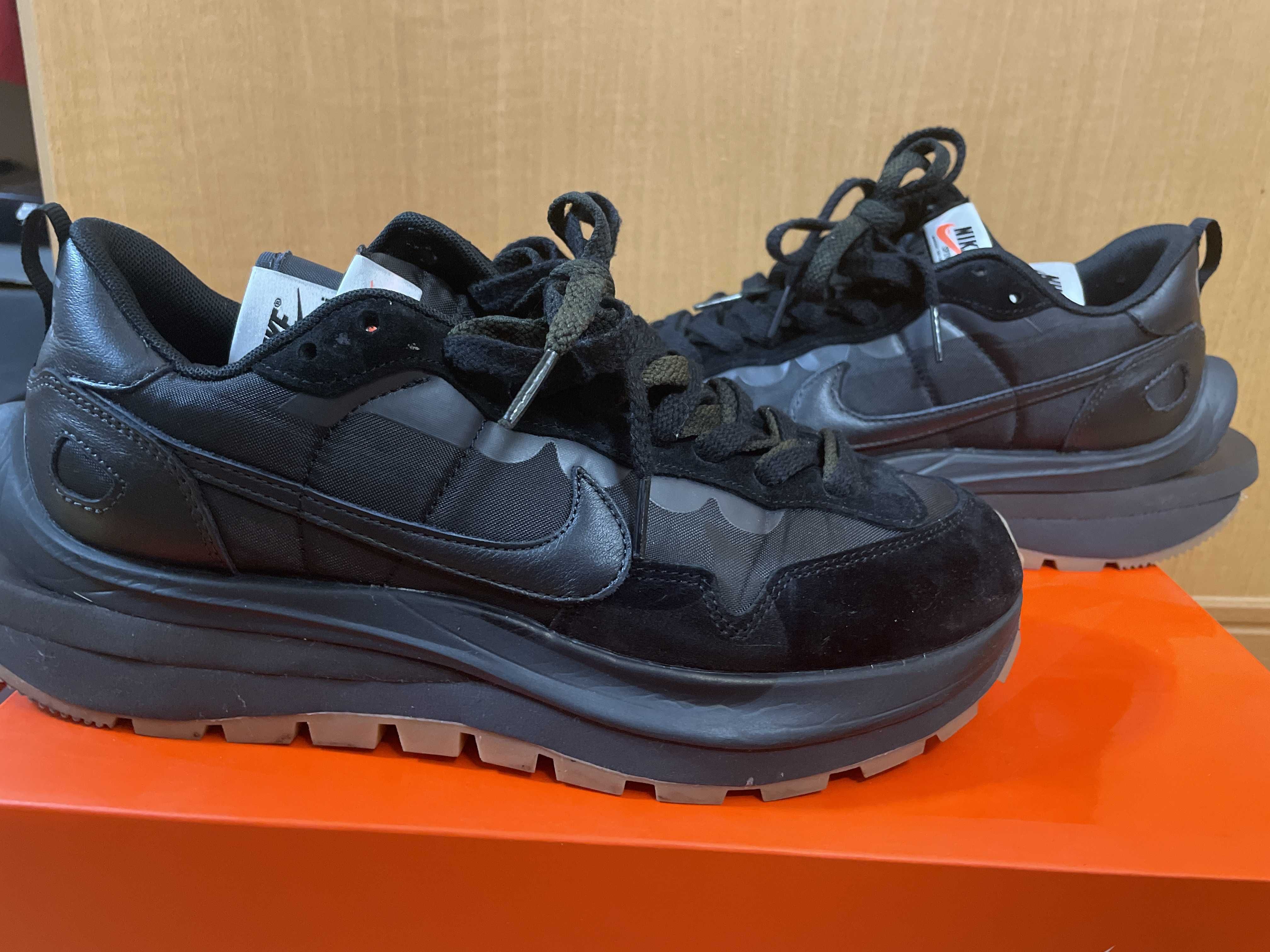 sacai × Nike VaporWaffle "Black Gum"