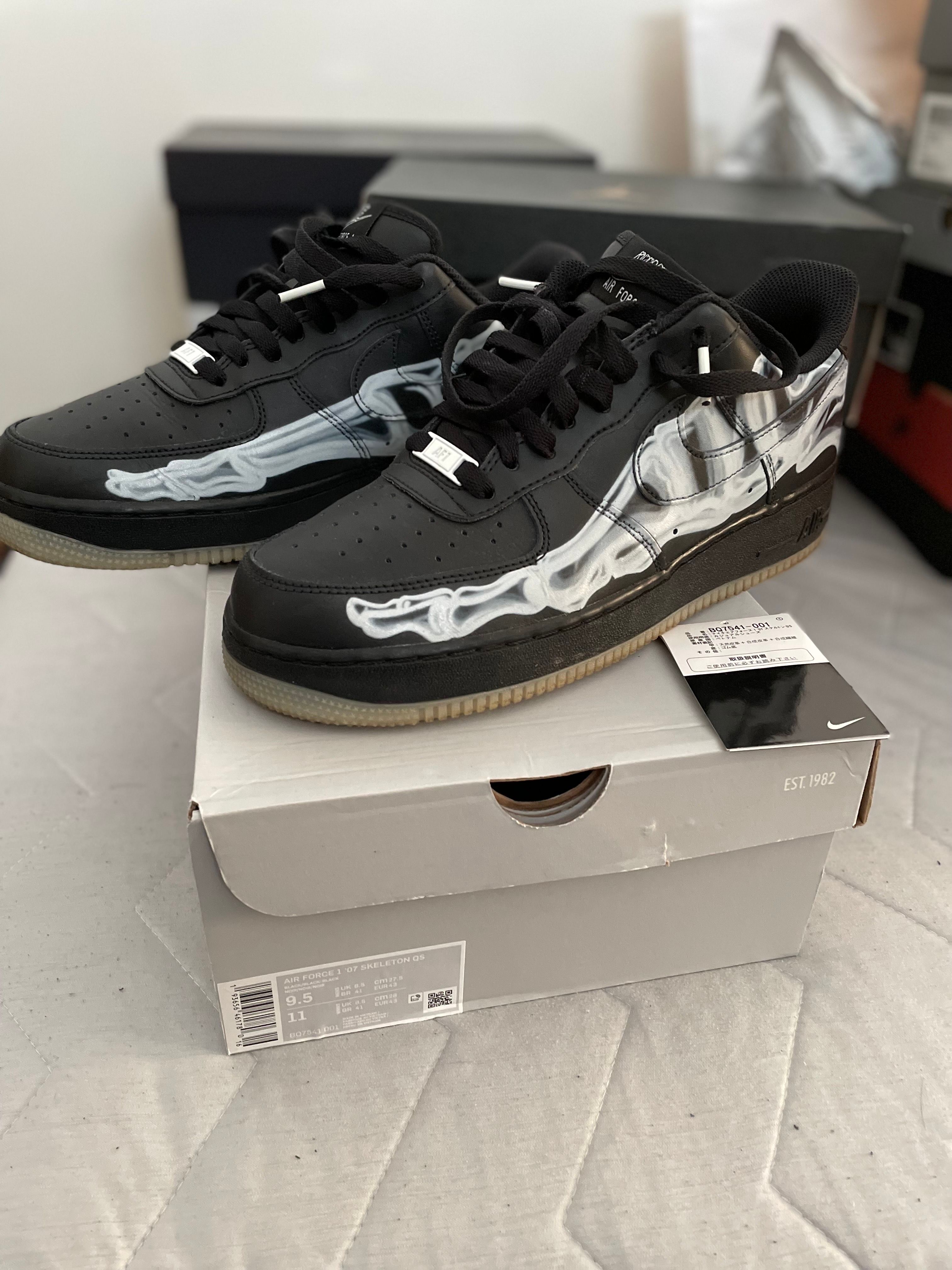 Nike Air Force 1 Low "Black Skeleton"