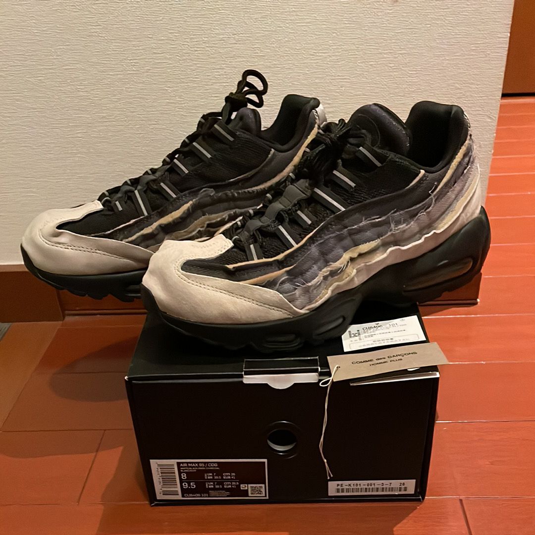 COMME des GARCONS × Nike Air Max 95 "Charcoal"