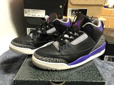 Nike Air Jordan 3 Retro "Black/Court Purple"