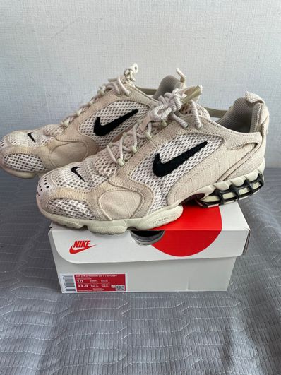 Stussy × Nike Air Zoom Spiridon CG 2 "Fossil/Black"