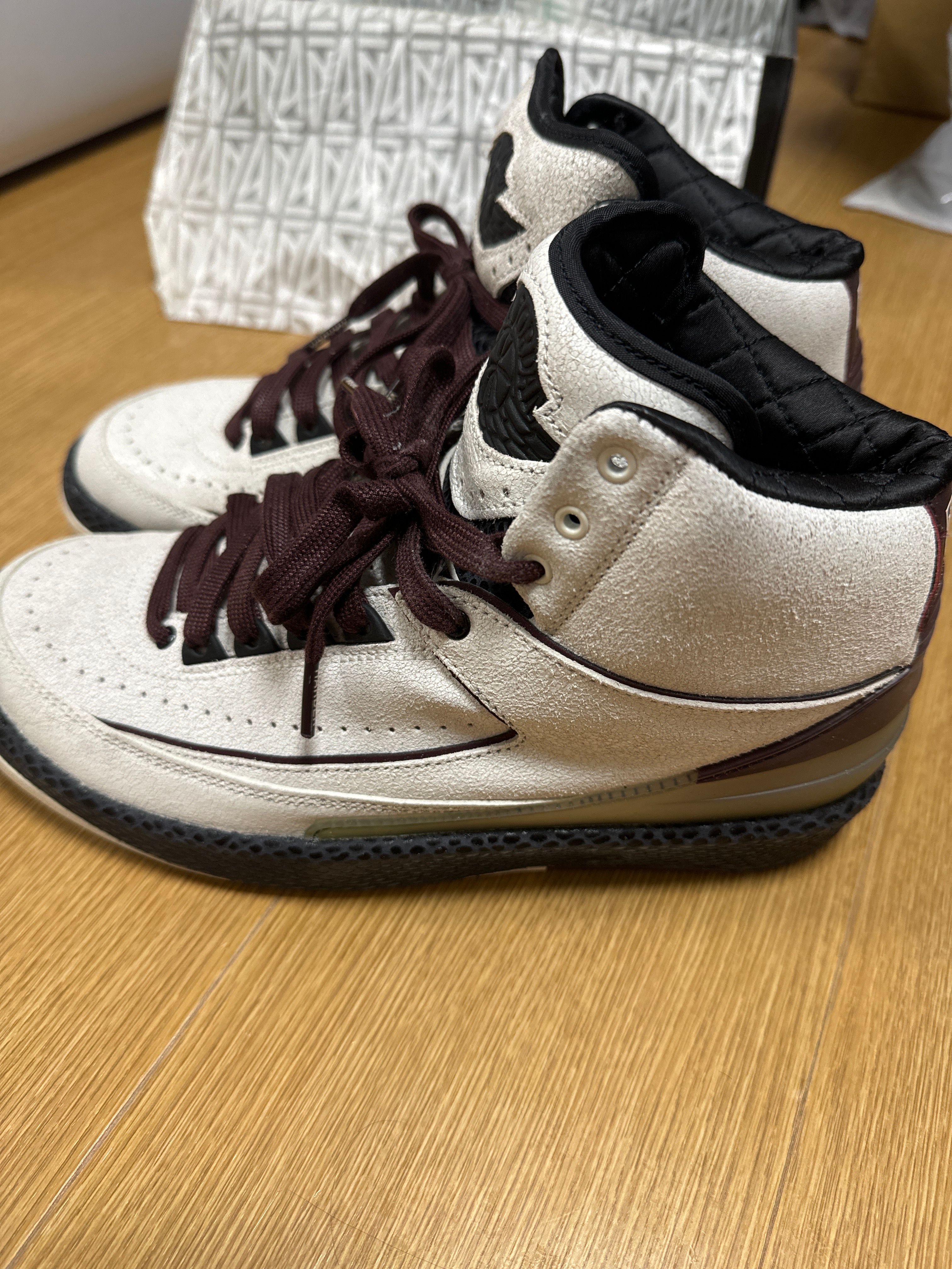A Ma Maniere × Nike Air Jordan 2 "Airness/Sail and Burgundy"