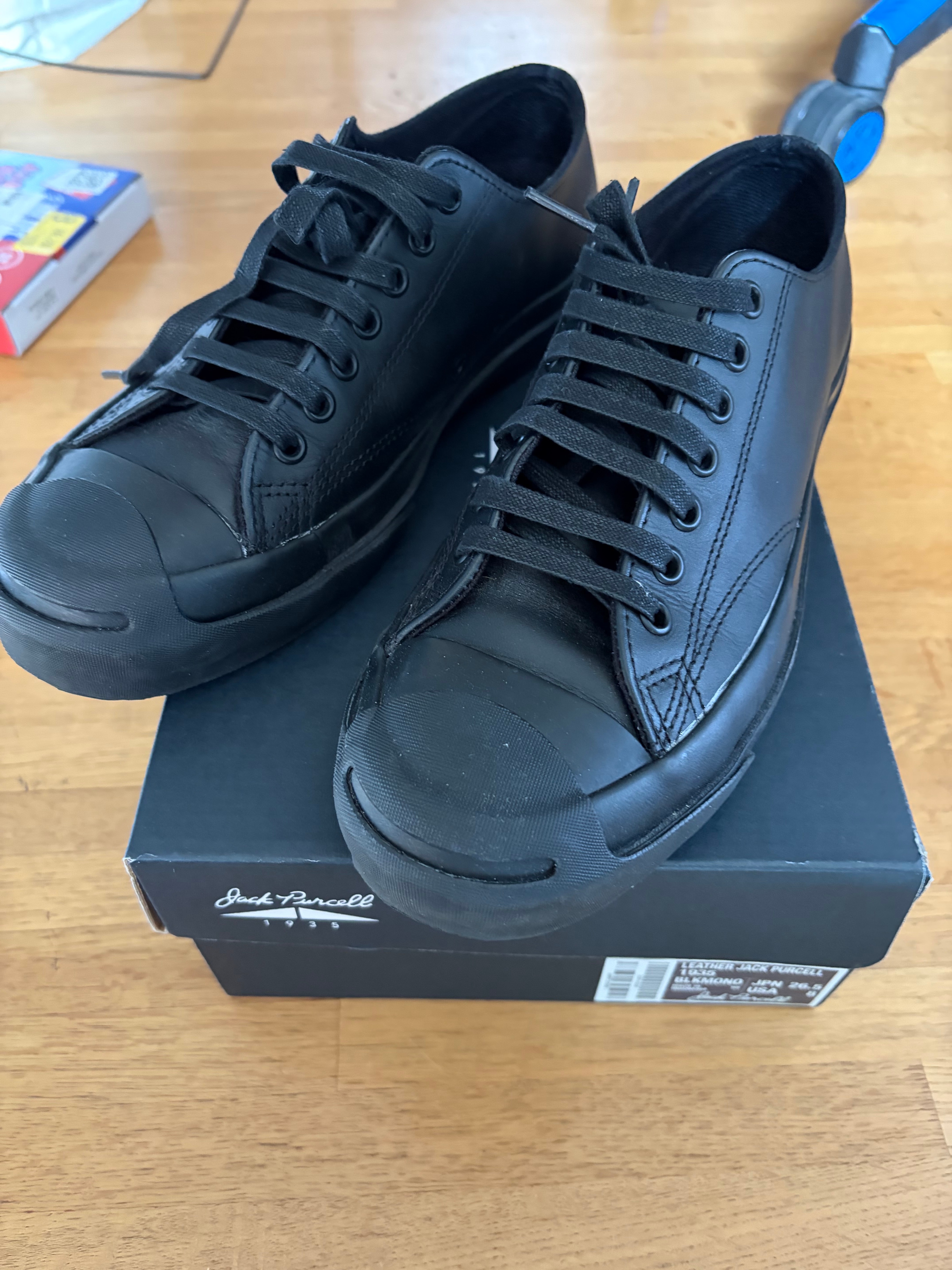 Converse Leather Jack Purcell 1935 "Black Monochrome"