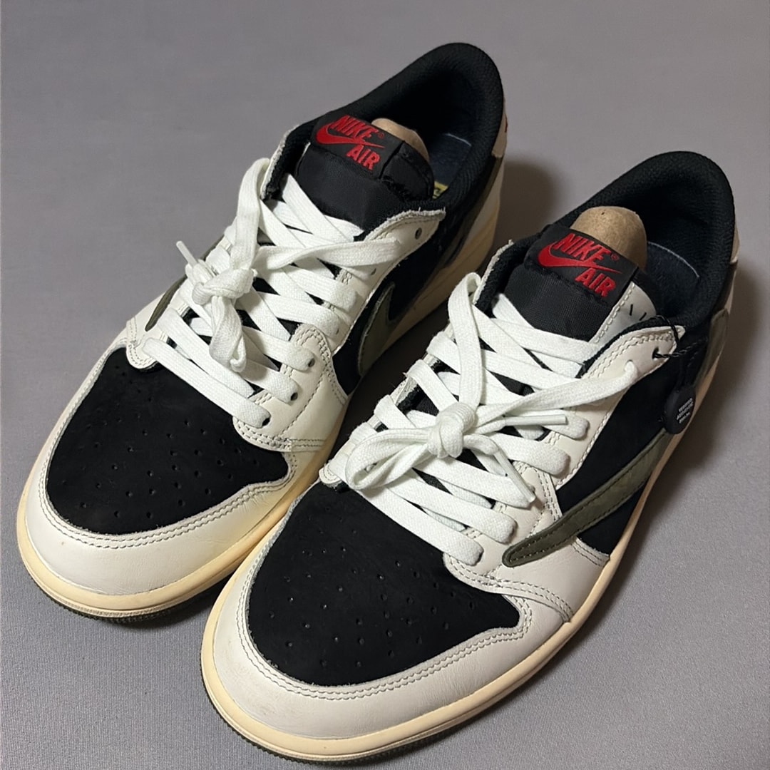 Travis Scott × Nike Women's Air Jordan 1 Low OG "Medium Olive"