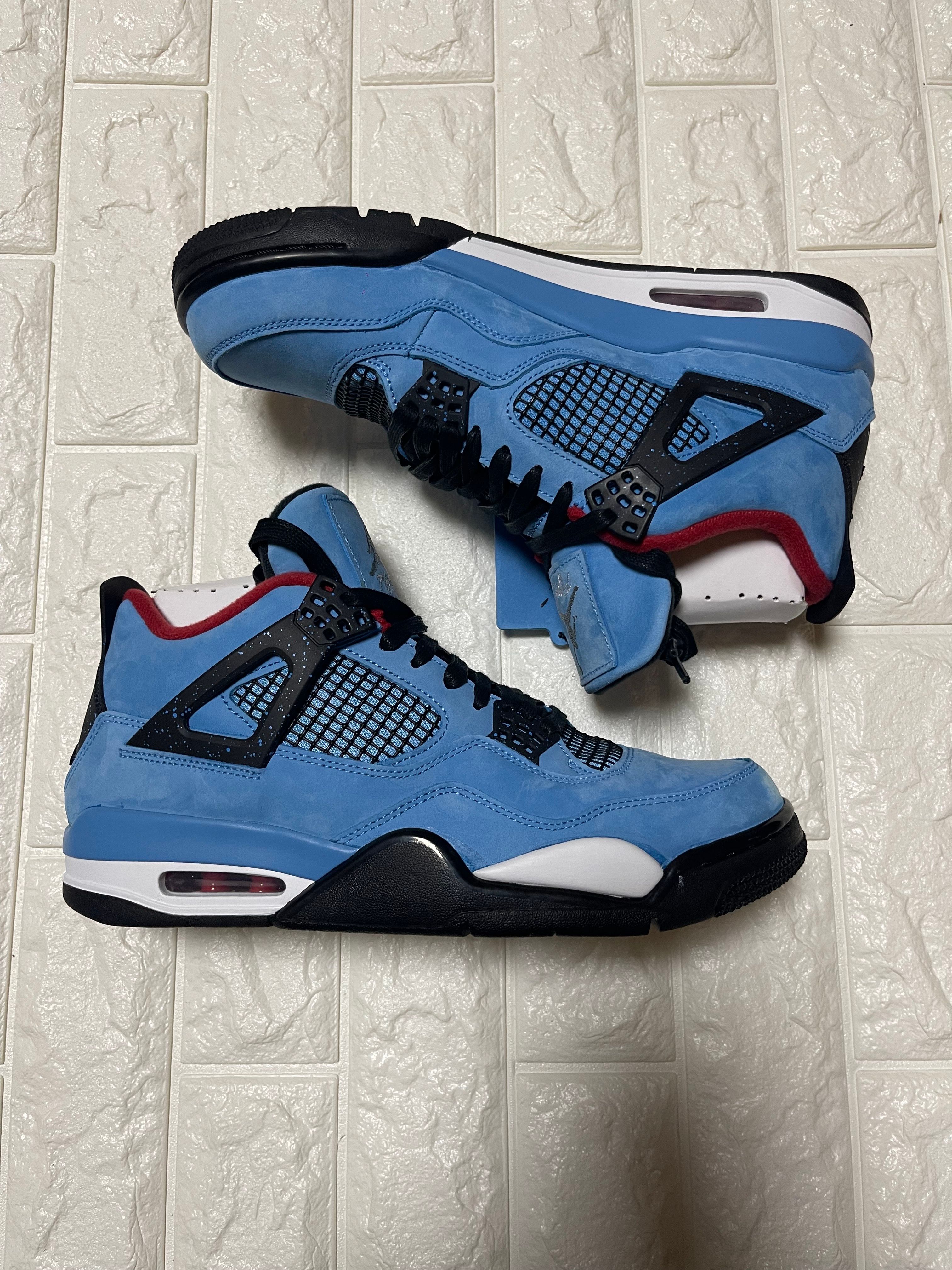 Travis Scott × Nike Air Jordan 4 Retro Cactus Jack "University Blue"