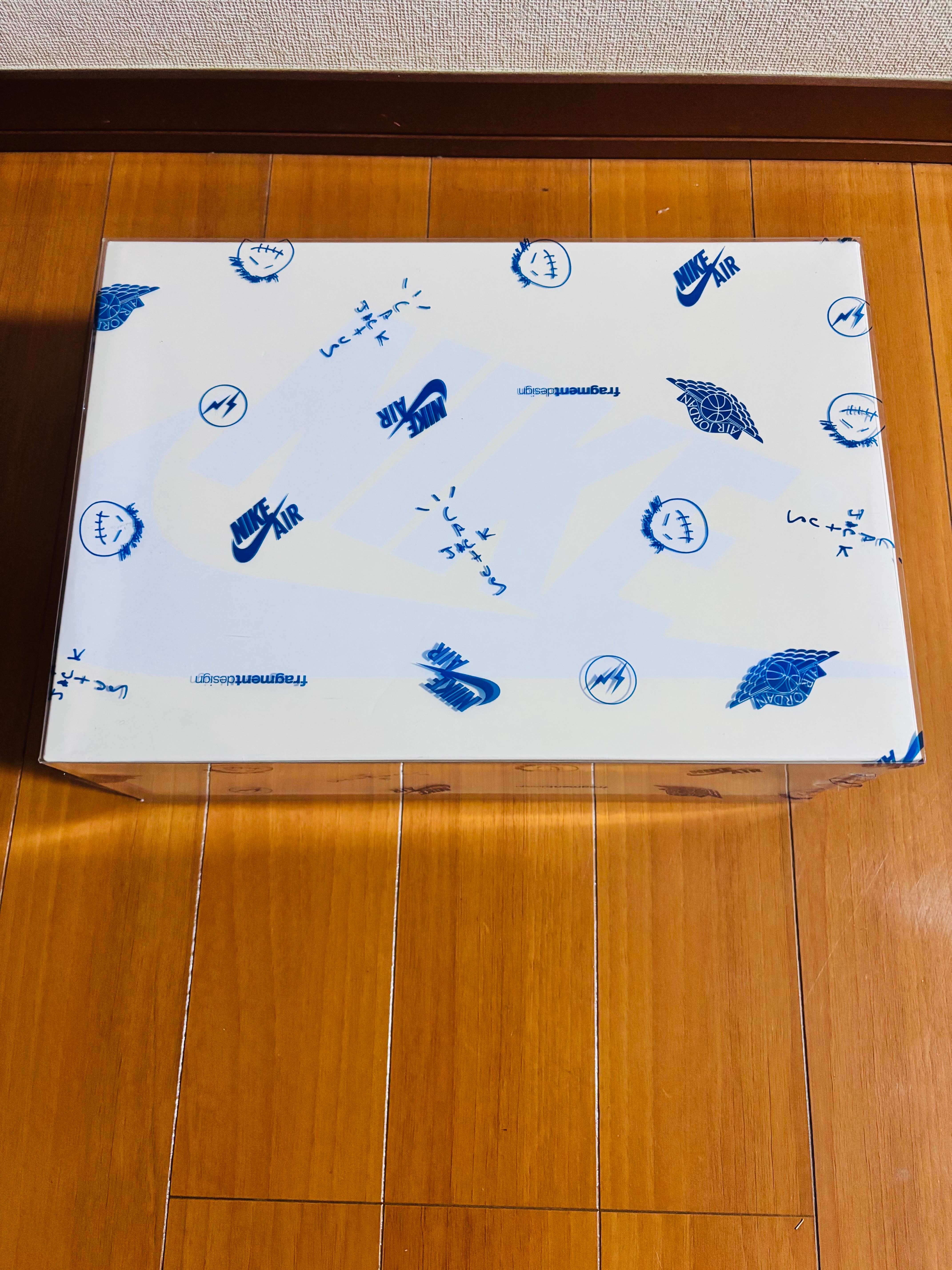 Travis Scott × fragment design × Nike Air Jordan 1 Low OG "Sail/Military Blue"