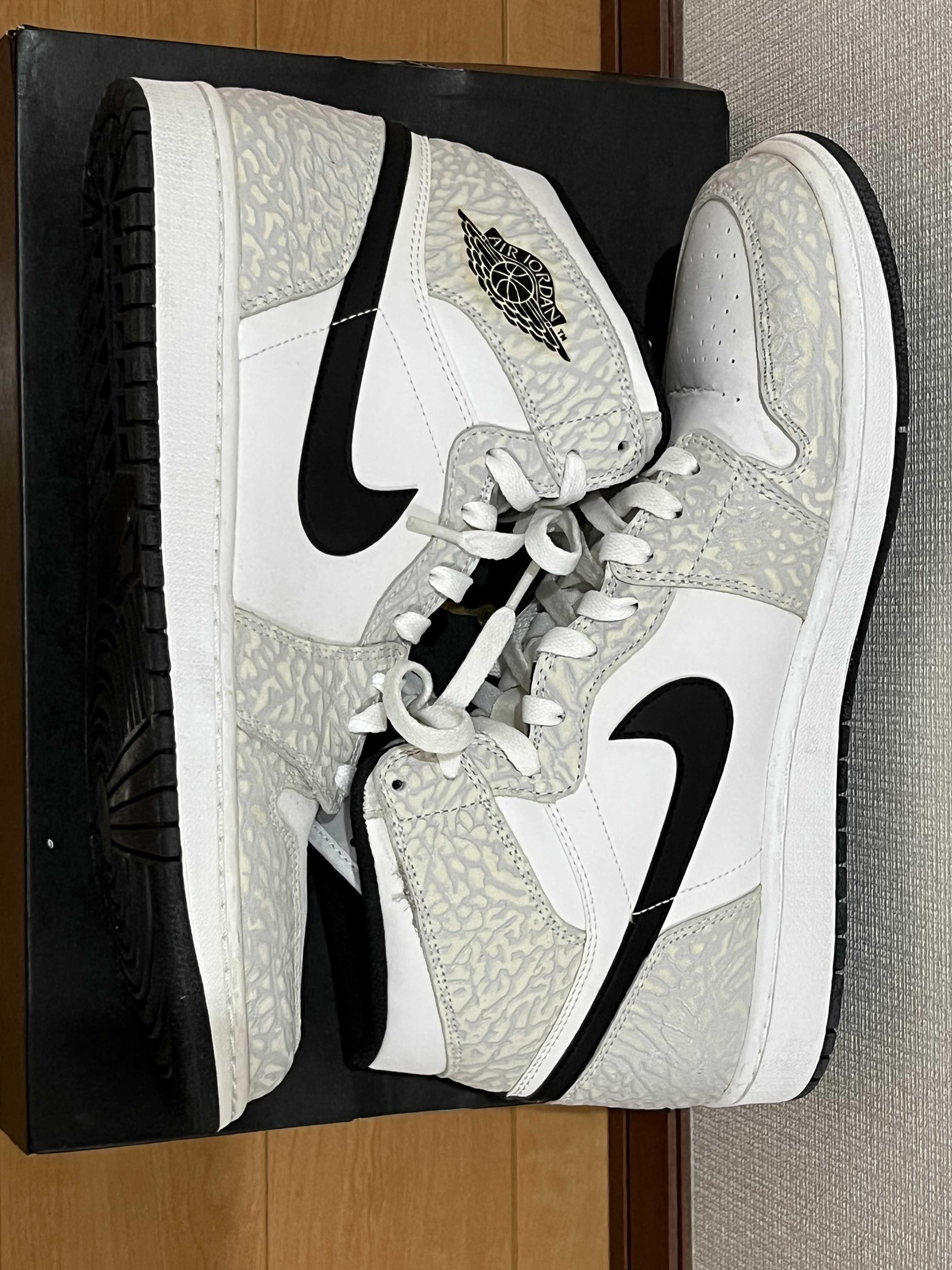 Nike Air Jordan 1 Retro High "White Elephant Print/Safari"