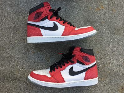 Spiderman × Nike Air Jordan 1 Origin Story "Gym Red/White/Photo Blue/Black"