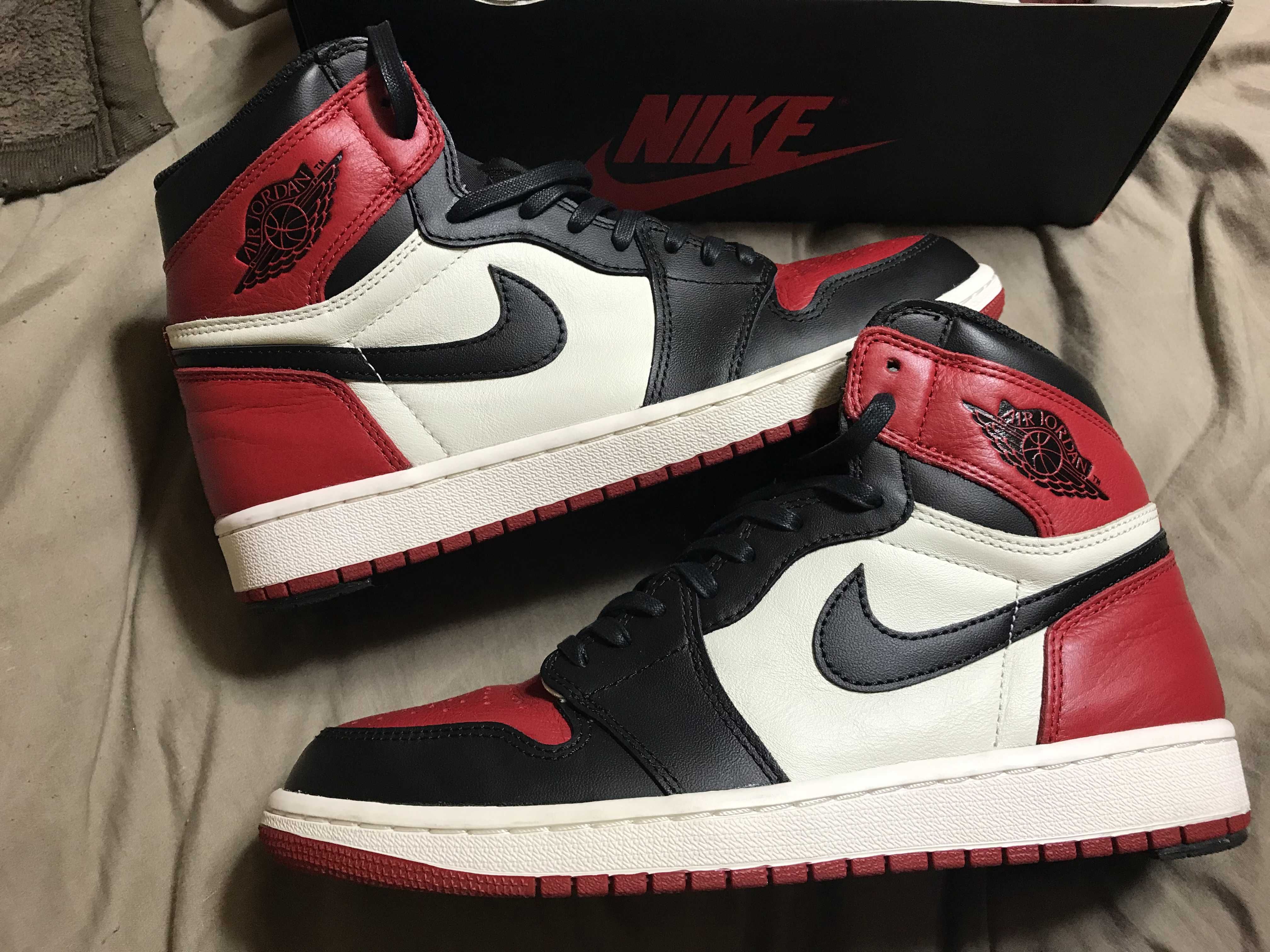 Nike Air Jordan 1 Retro High OG "Bred Toe"