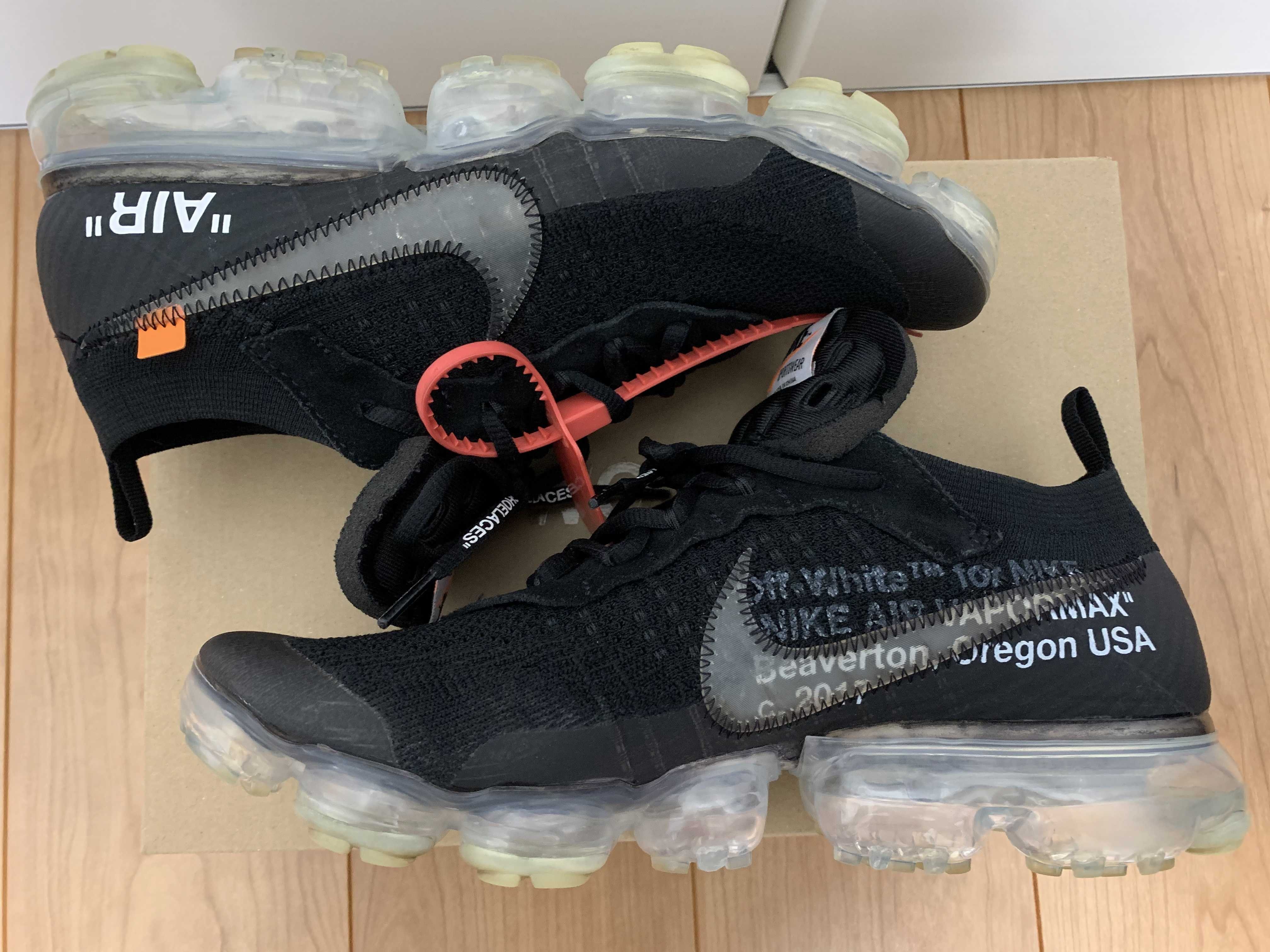 Off-White × Nike Air Vapormax "Black/Total Orange/Clear"