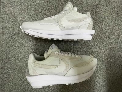 sacai × Nike LDV Waffle "Triple White"