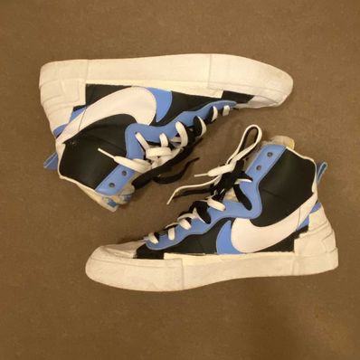 sacai × NIKE BLAZER MID "BLACK / BLUE"