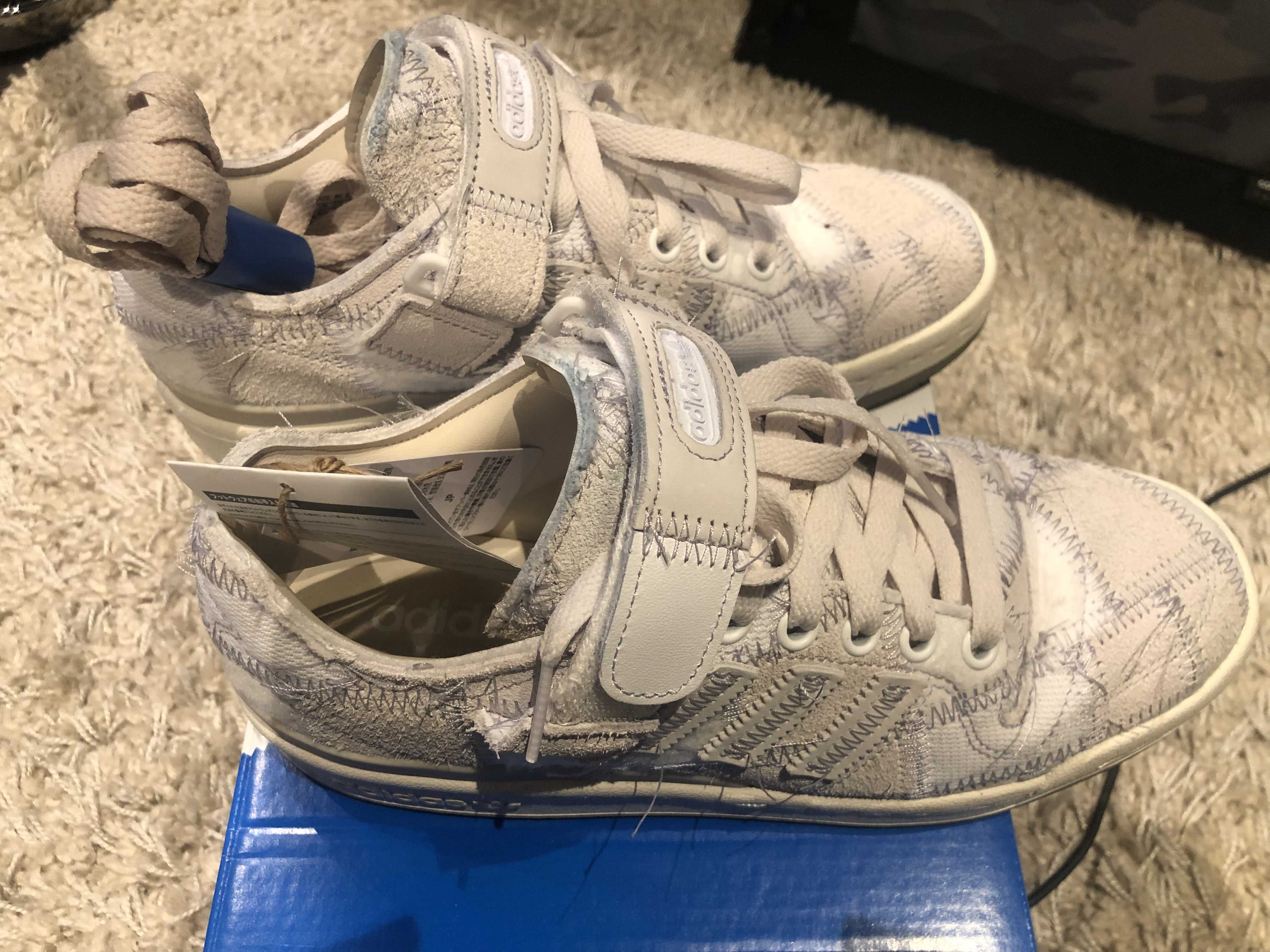 RECOUTURE × atmos × adidas Forum Low SH "White Tint"