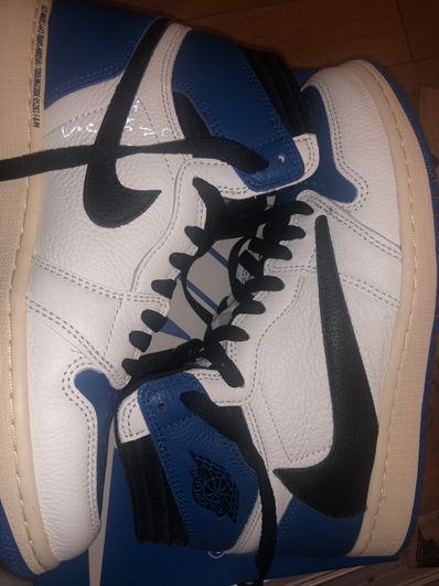 Travis Scott × fragment design × Nike Air Jordan 1 Retro High OG SP "Military Blue"