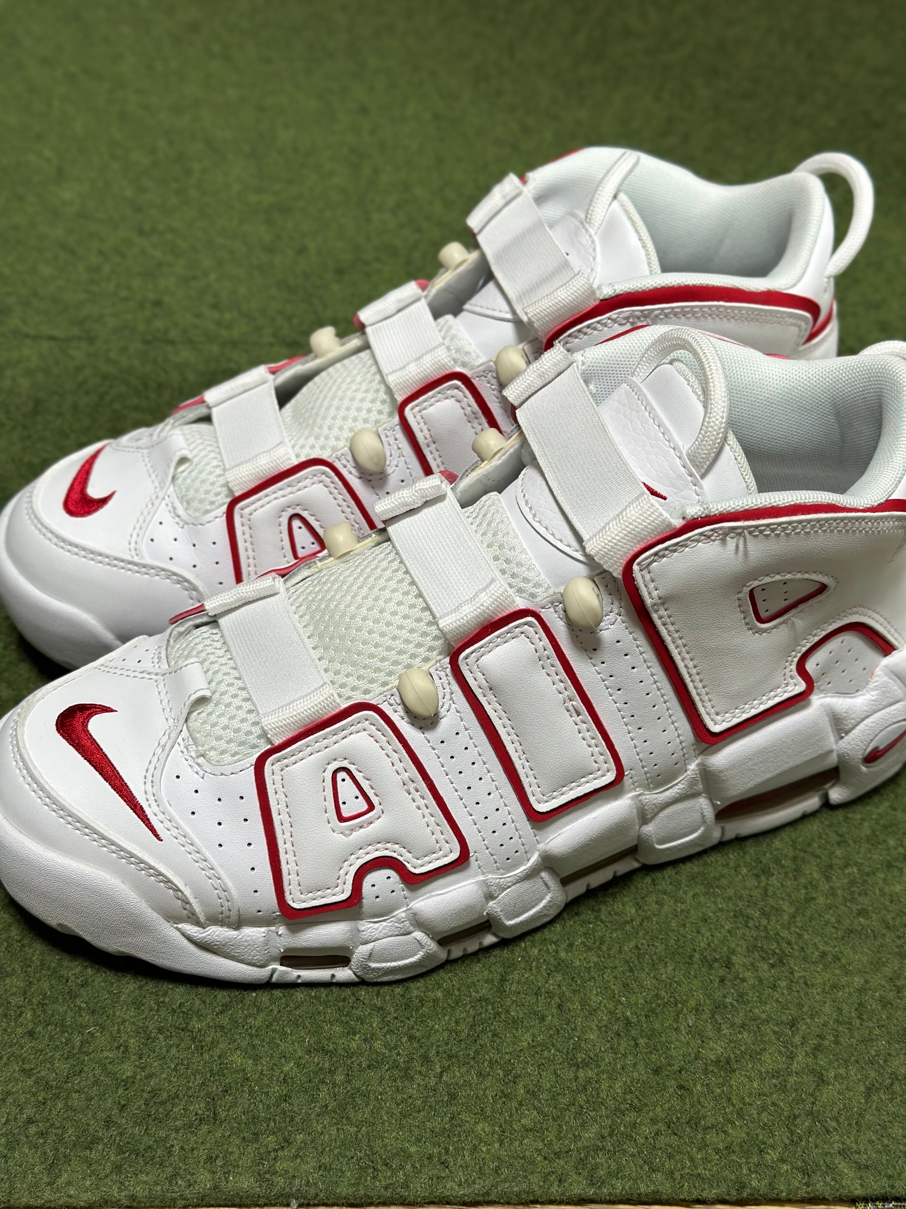NIKE AIR MORE UPTEMPO "WHITE/VARSITY RED" (2021)