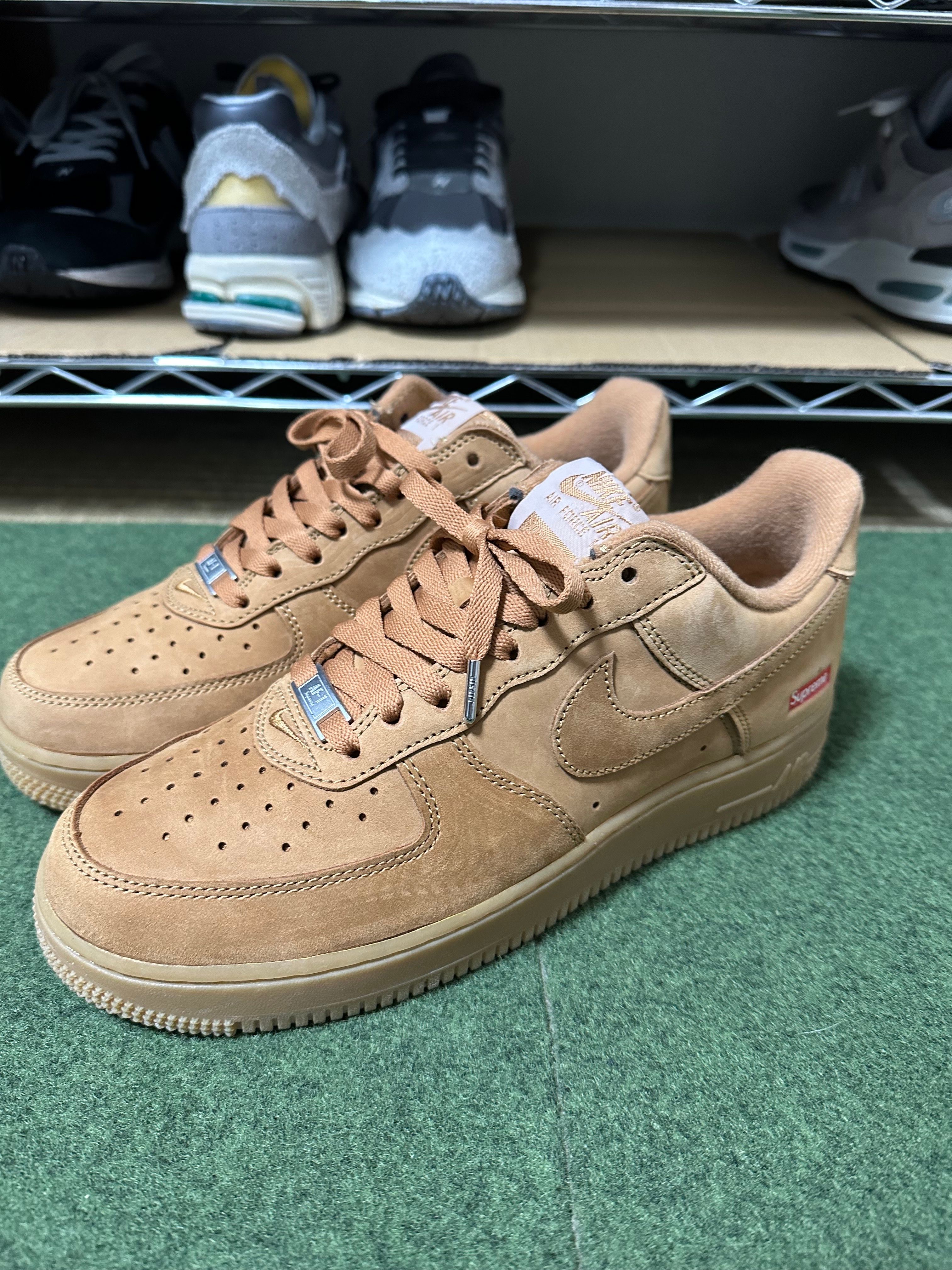 Supreme × Nike Air Force 1 Low "Flax/Wheat"